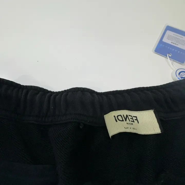 Fendi Fendi Logo Black Sports Pants for Men -2508 Size US 44 / EU 60 - 2 Thumbnail