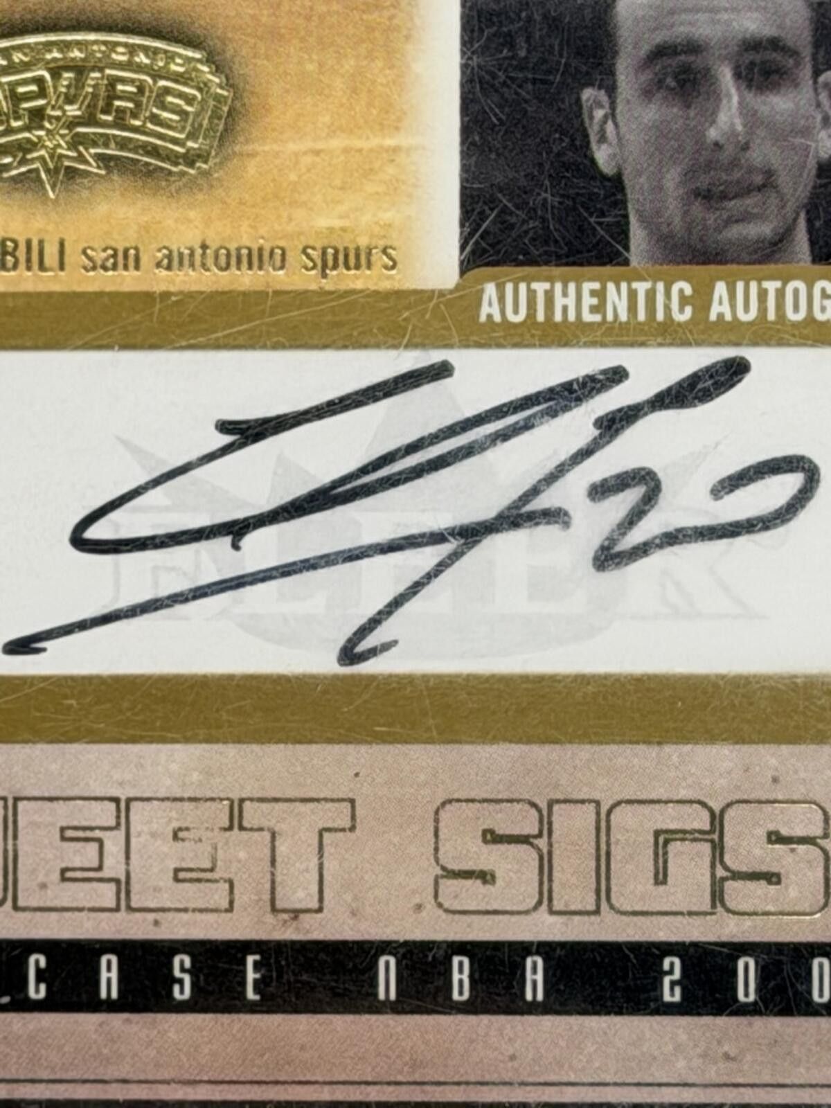 Other 03-04 UD Sweet Sigs Manu Ginobili Auto 35/555 Showcase Spurs Size ONE SIZE - 7 Thumbnail