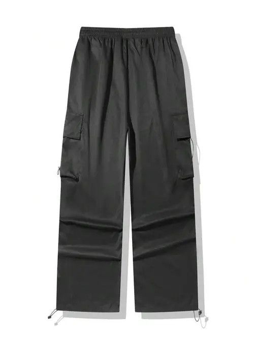 Japanese Brand Black Parachute Multi-Pocket Sweatpants Gorpcore Cargo Size US 32 / EU 48 - 4 Thumbnail