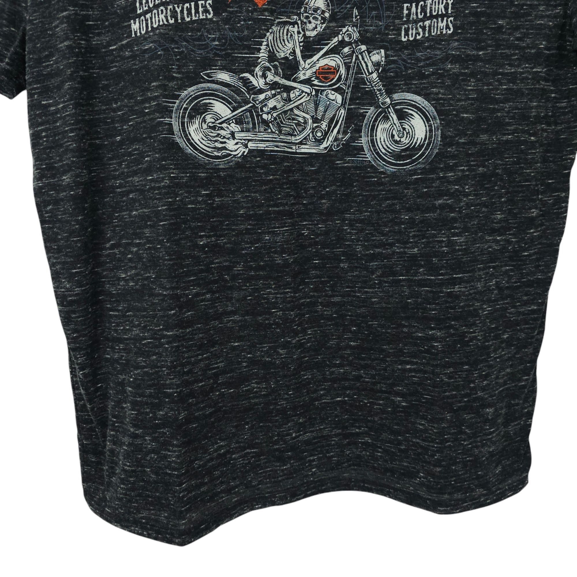 Harley Davidson Harley Davidson T Shirt Mens XL Double Sided 2019 Skeleton Size US XL / EU 56 / 4 - 11 Thumbnail