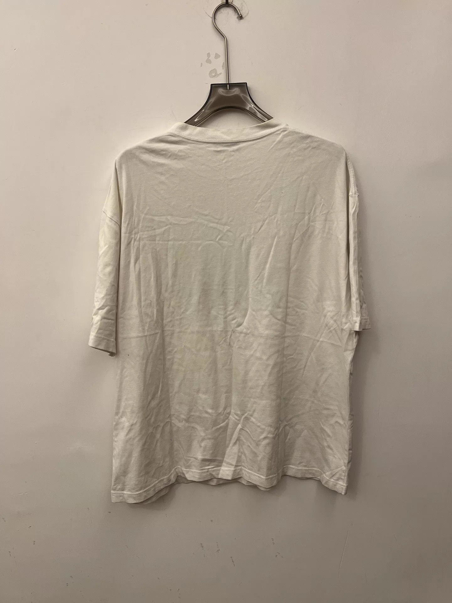 Balenciaga Balenciaga Men's Band Print Logo SS White XL Tee Size US XL / EU 56 / 4 - 3 Thumbnail