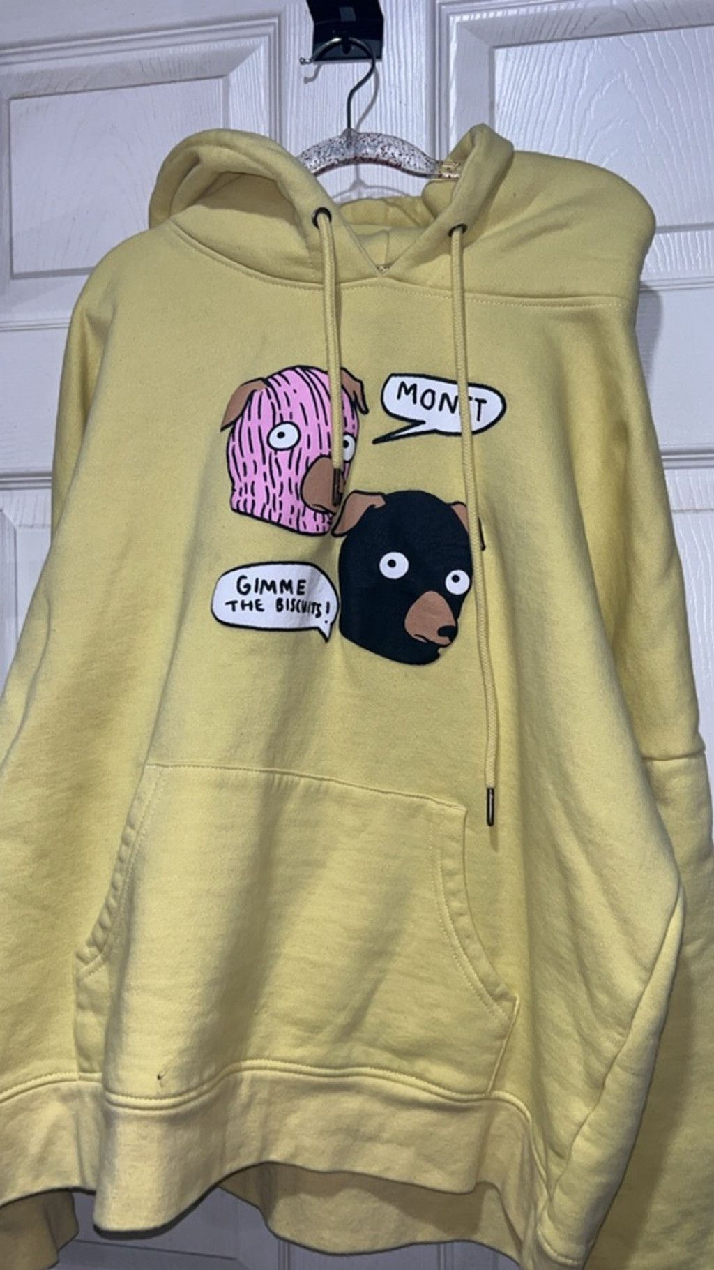 The Unbranded Brand Women's Unbranded Yellow Graphic Hoodie Standard M Size M / US 6-8 / IT 42-44 - 1 Thumbnail