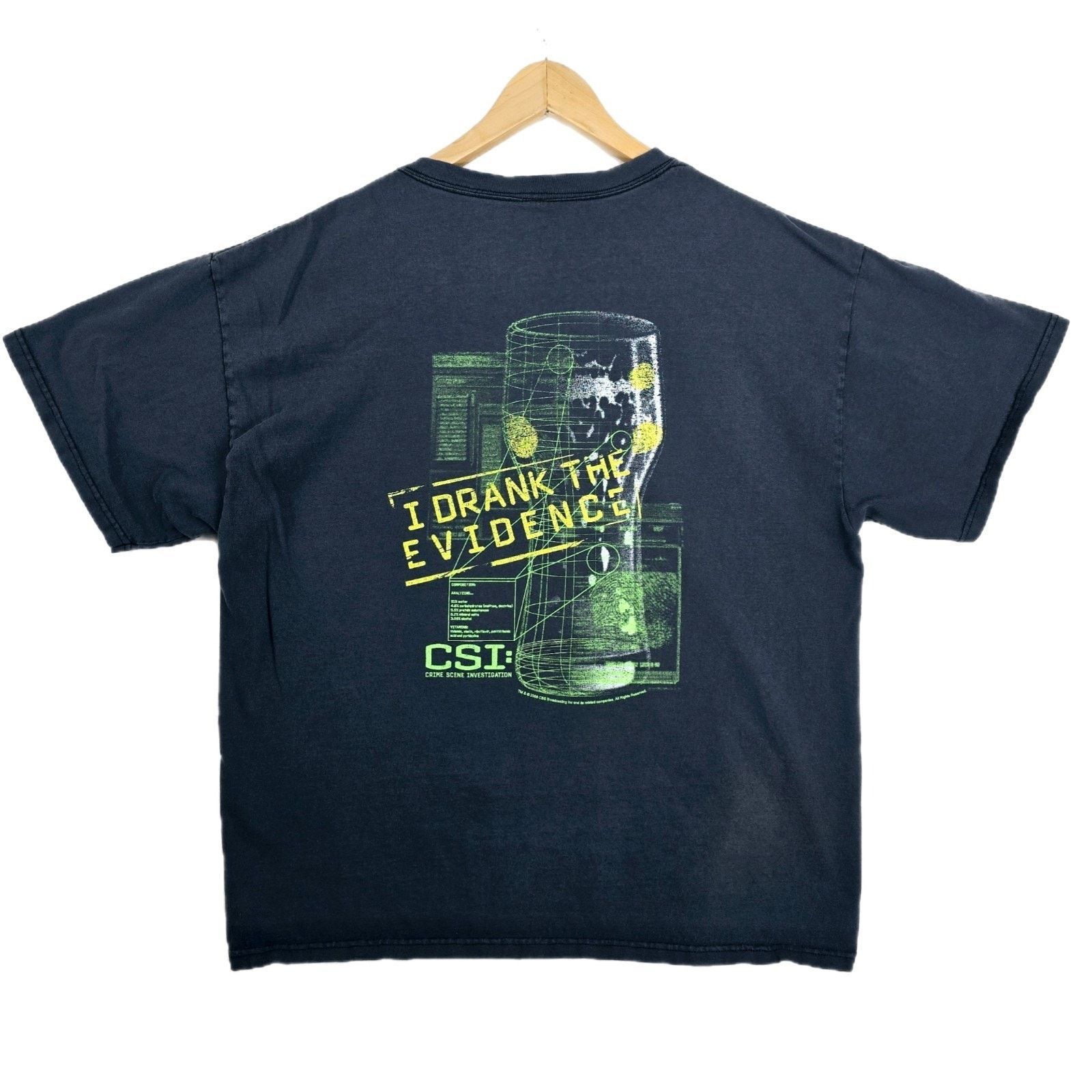 Other Vintage CSI I Drank The Evidence Shirt Size XL Y2K TV Series Size US XL / EU 56 / 4 - 1 Thumbnail