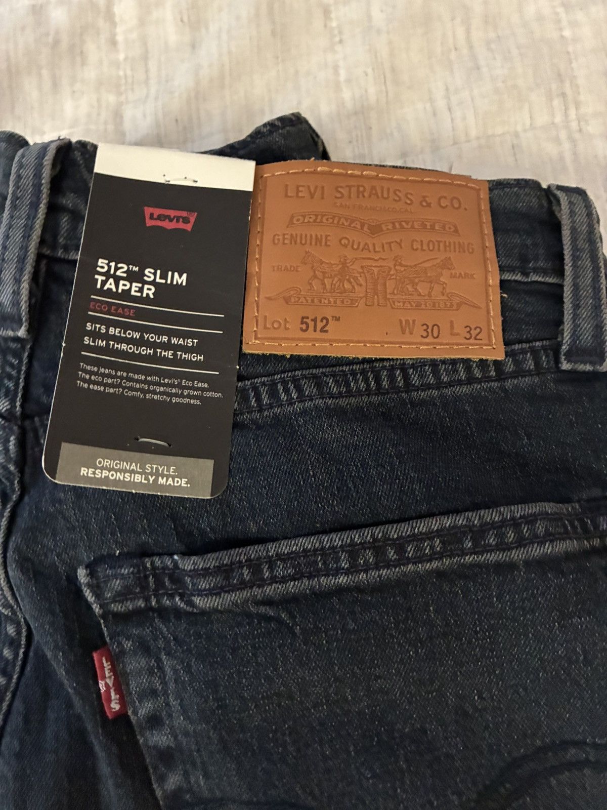 Levi's NEW Levi’s 512 Jeans 30x32 “Shade Wanderer” 28833-0912 Size US 30 / EU 46 - 4 Thumbnail