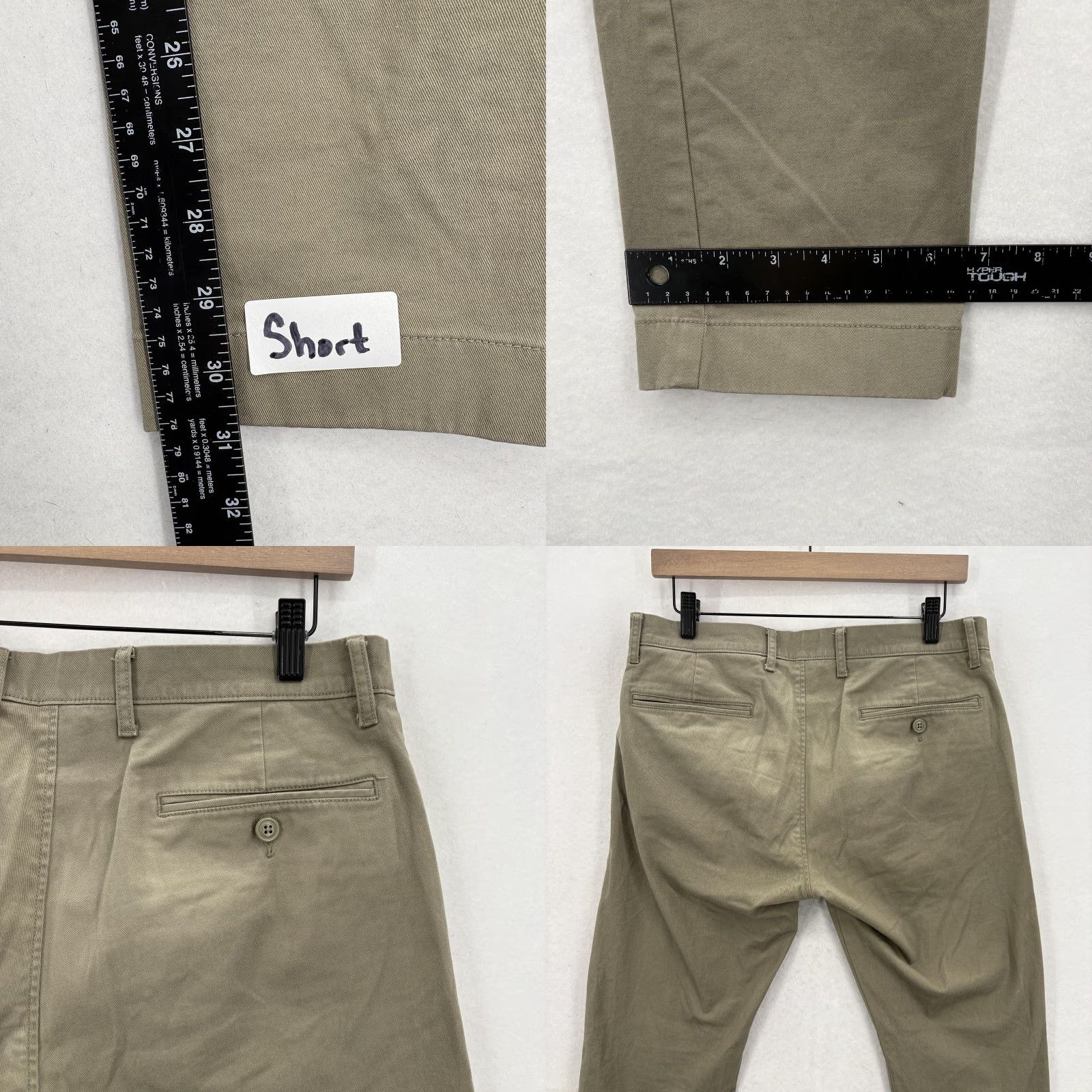J.Crew J.CREW 484 Slim Pants Mens 30x32 Khaki Beige Stretch Chino Casual Preppy Travel Tapered Flat Front Pockets Zip Front Tailored Mens Size US 30 / EU 46 - 9 Thumbnail