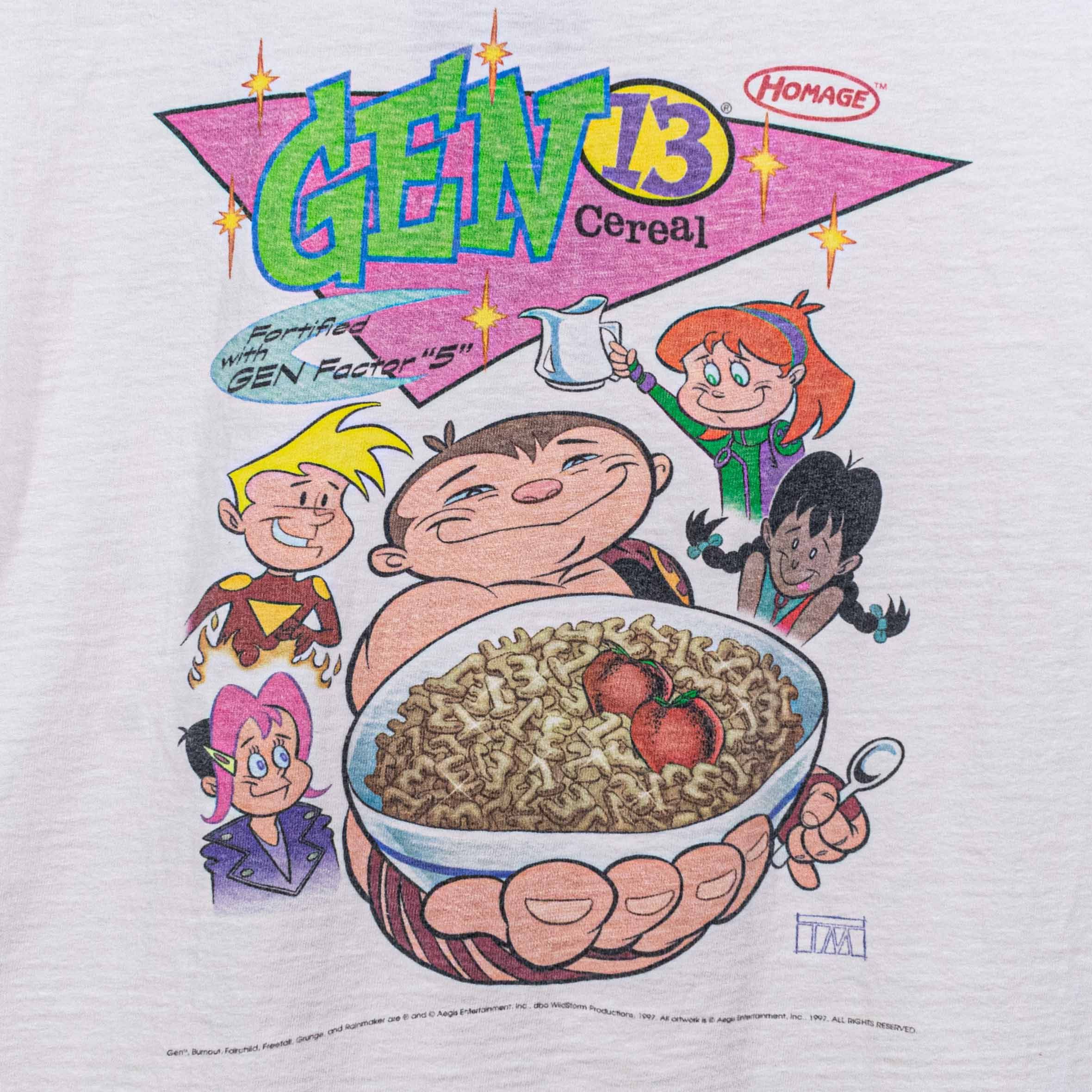 Other Gen 13 Comics Cereal T-Shirt VTG 90s Cartoon Anime Retro Size US L / EU 52-54 / 3 - 16 Thumbnail