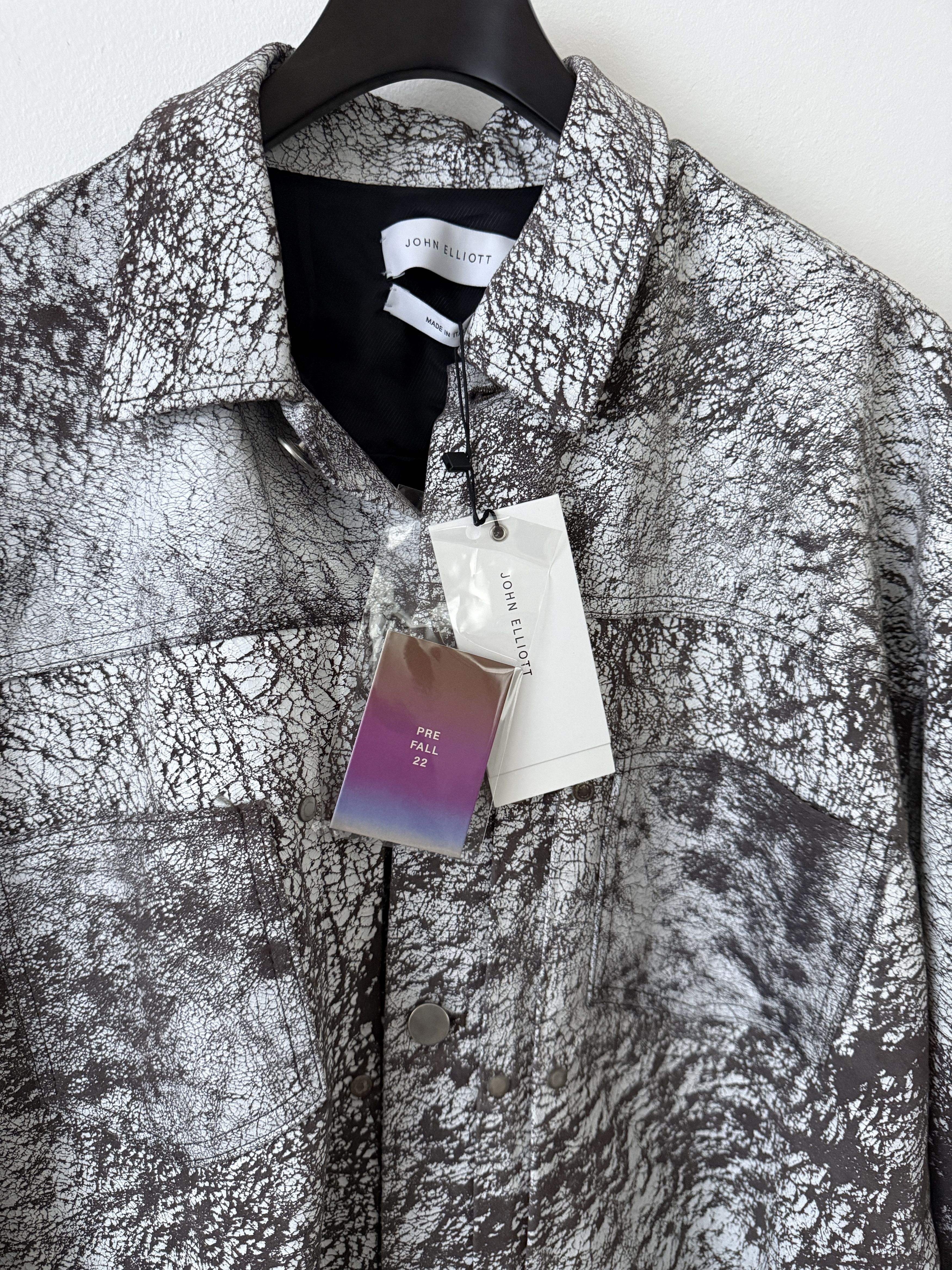 John Elliott Painted Type II Leather Thumper Jacket Size US XL / EU 56 / 4 - 10 Thumbnail