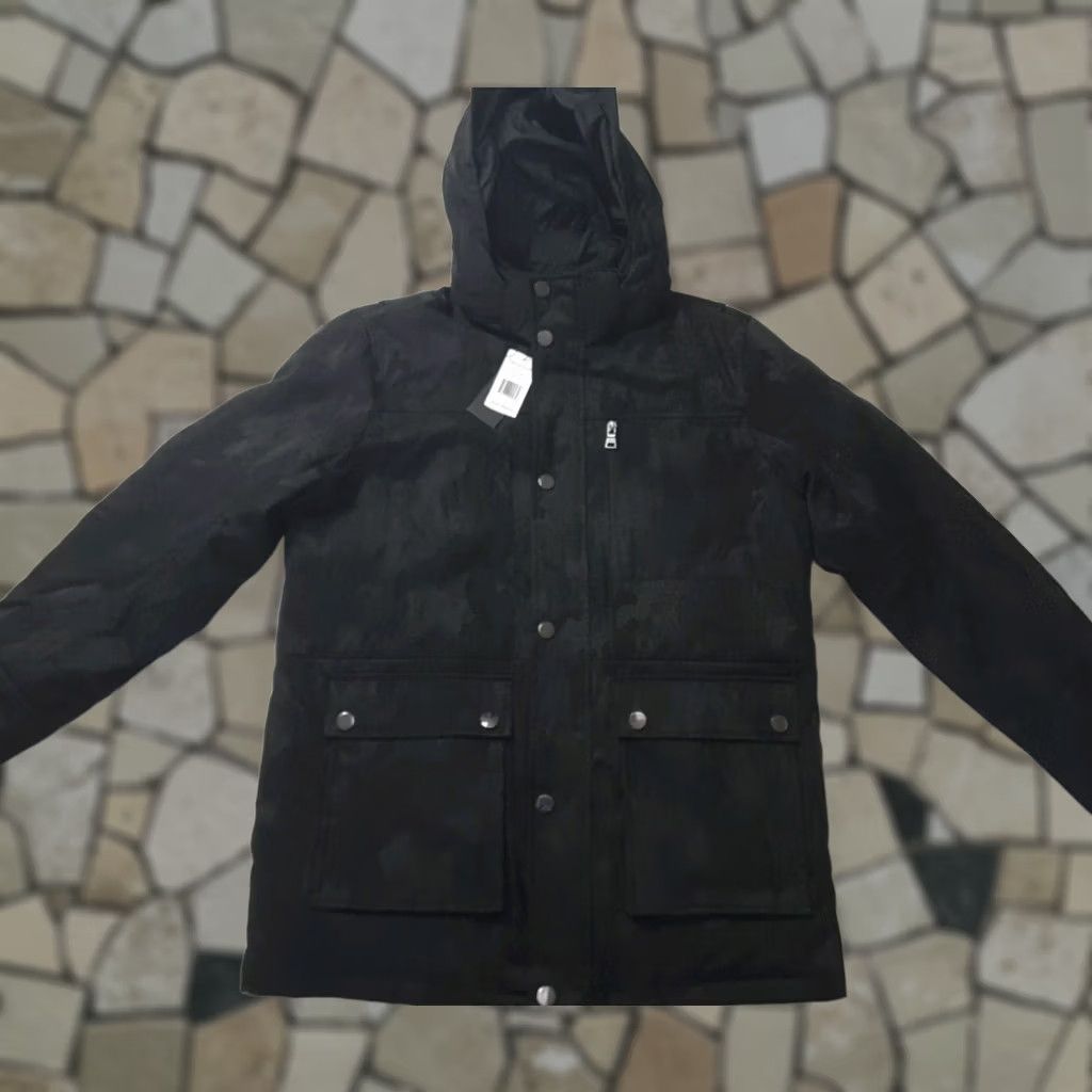 AMO Camo Coat Jacquard Camo Army Field Jacket Multi-Color Black Size M Men Winter Coat Regular Chest 44" Size US M / EU 48-50 / 2 - 1 Thumbnail