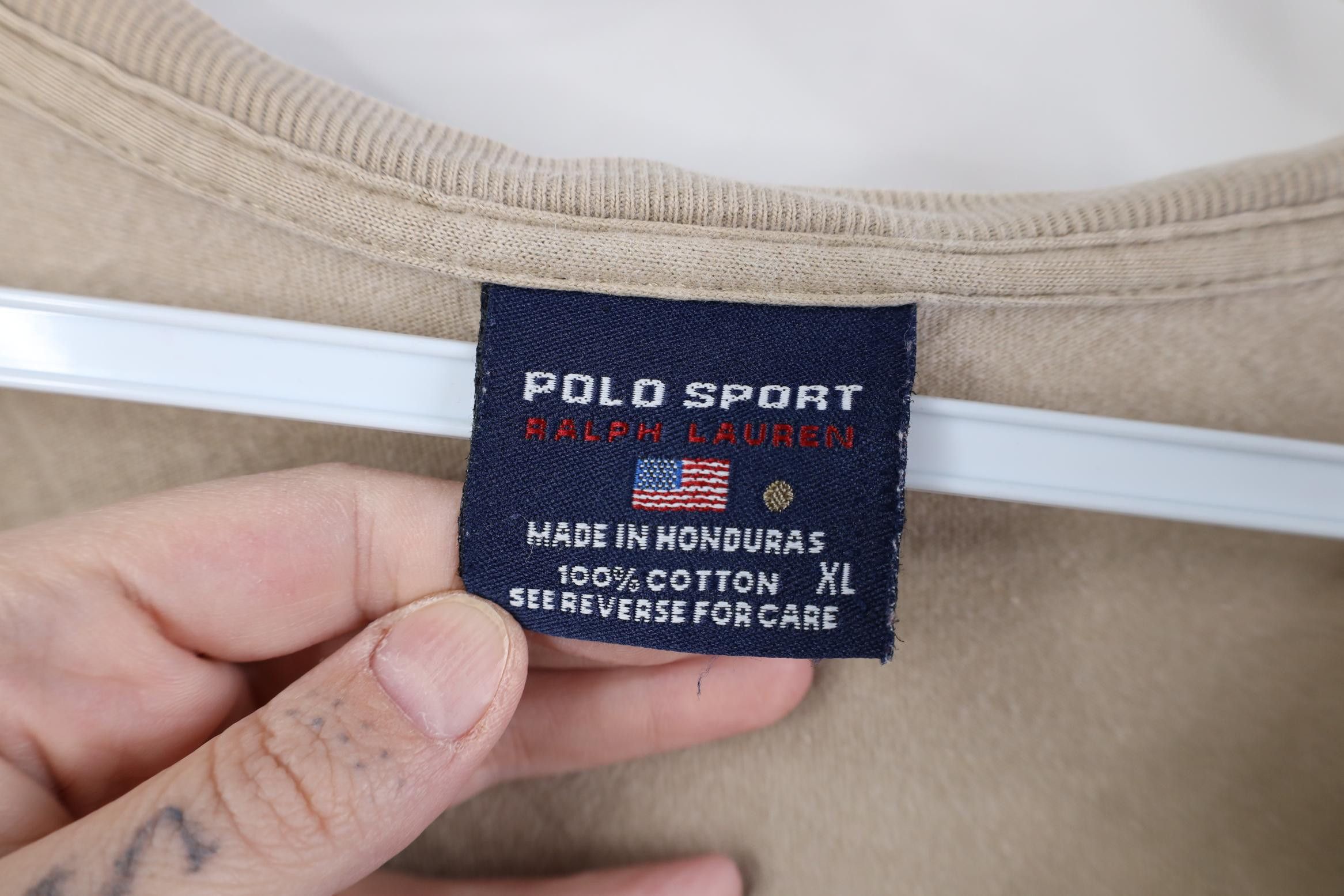 Polo Ralph Lauren Vintage 90s Polo Sport Ralph Lauren Logo Long Sleeve T-Shirt Size US XL / EU 56 / 4 - 7 Thumbnail