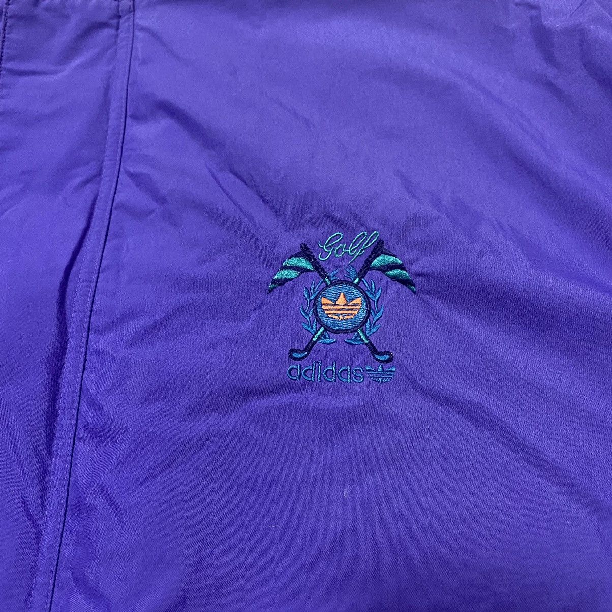 Adidas × Vintage Rare Vintage Adidas Golf 1/2 zip Fleece Boomber Jacket Size US L / EU 52-54 / 3 - 4 Thumbnail