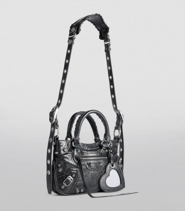 Balenciaga o1mt1gz0924 Size: OS / Neo Cagole Small Tote Bag in Black Size ONE SIZE - 3 Thumbnail