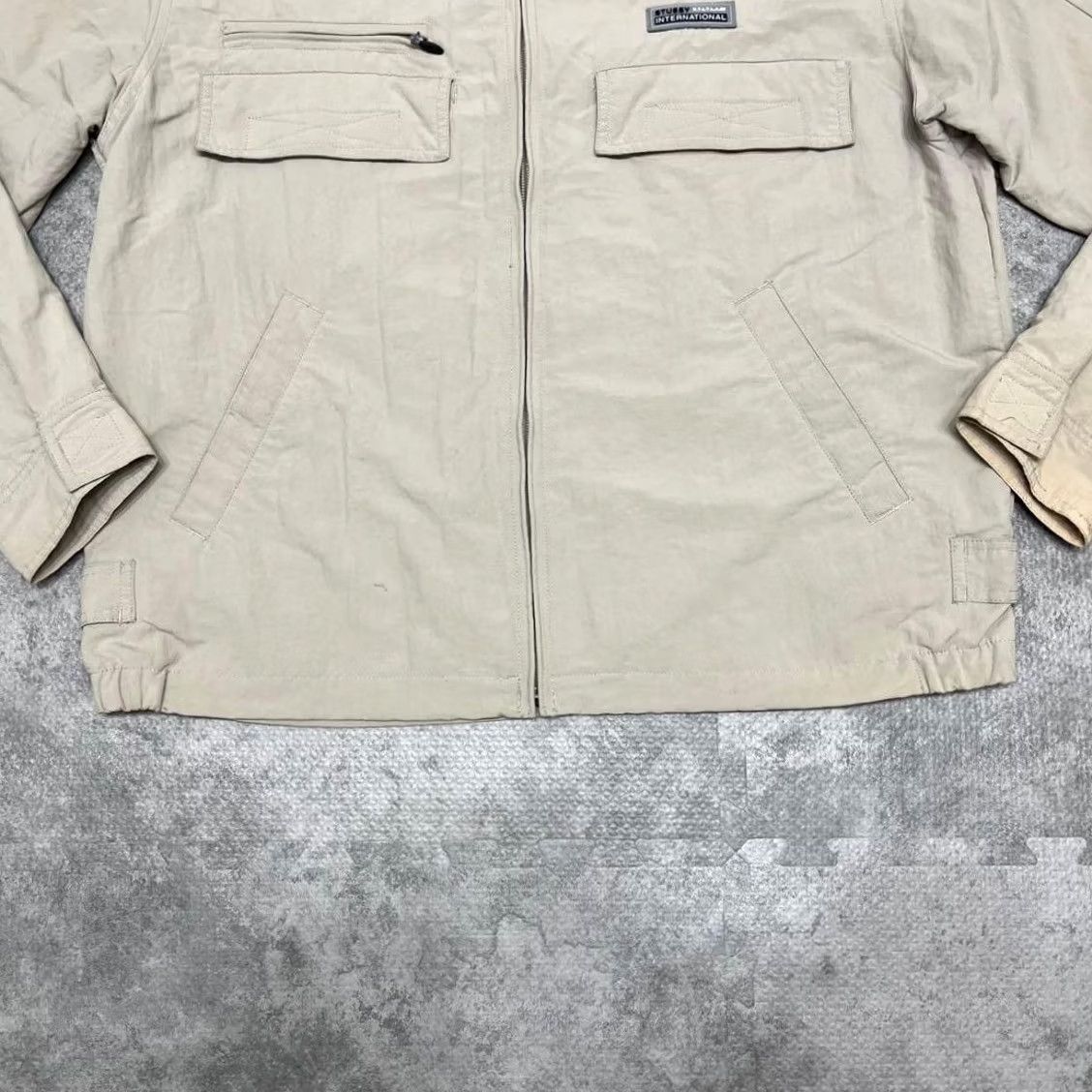 Vintage VINTAGE Old Stussy Jacket Nylon S Beige Y2K Military Streetwear Size US S / EU 44-46 / 1 - 3 Thumbnail