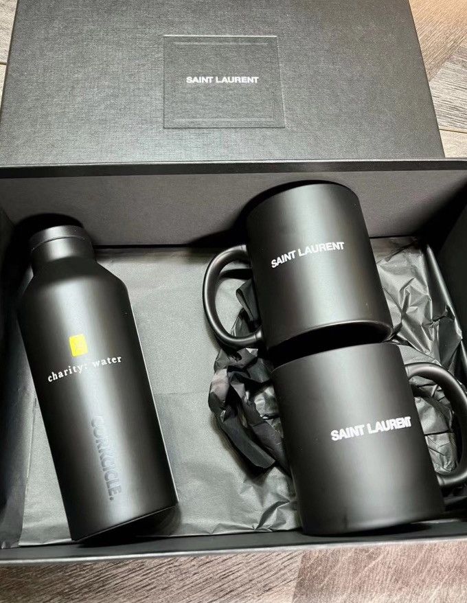 Pre-owned Saint Laurent Paris X Yves Saint Laurent Limited Edition Thermos Cup In Black