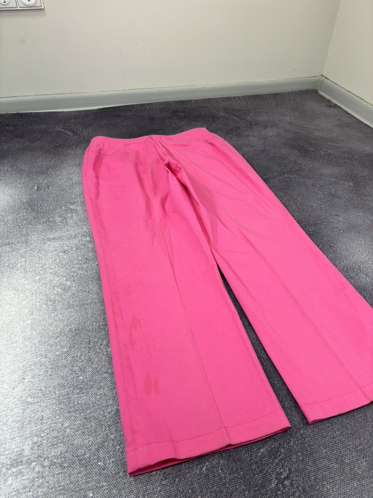 Davide Cenci Vintage Davide Cenci Women’s Luxury Pink Wide-Leg Pants Size 30" / US 8 / IT 44 - 15 Thumbnail