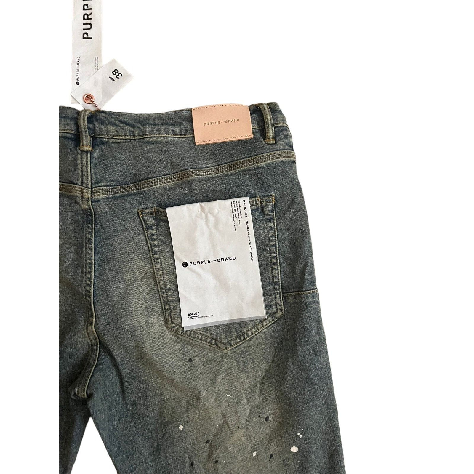 Purple × Purple Brand Purple Brand Jeans Mens Drop Fit Slim P002 Blue Size 38/34 Size US 38 / EU 54 - 6 Thumbnail