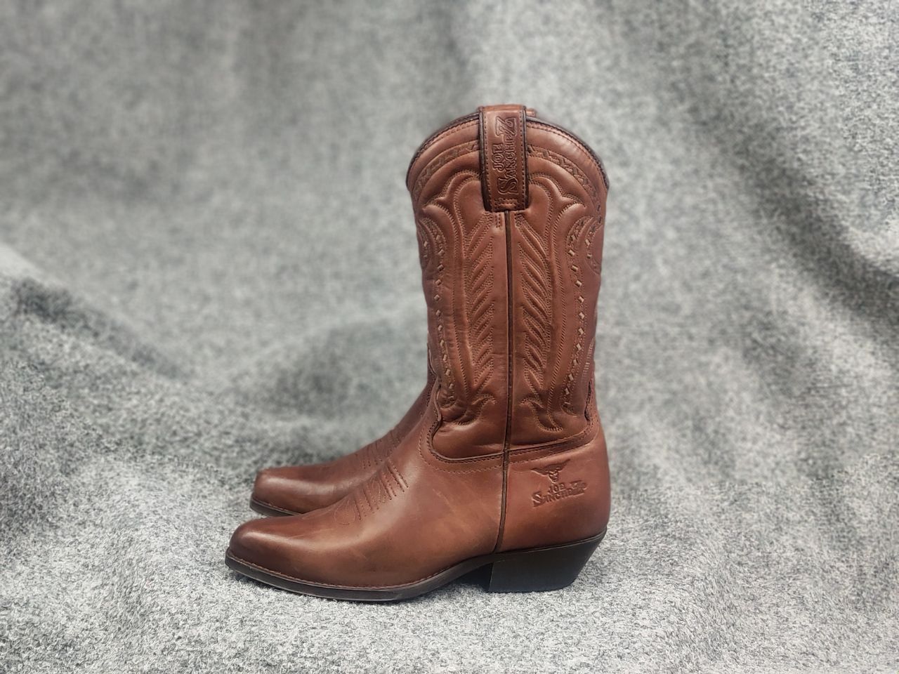 Sancho Boots Vintage 90's Joe Sanchez embroidered Western Cowboy Boots Size US 7 / IT 37 - 8 Thumbnail