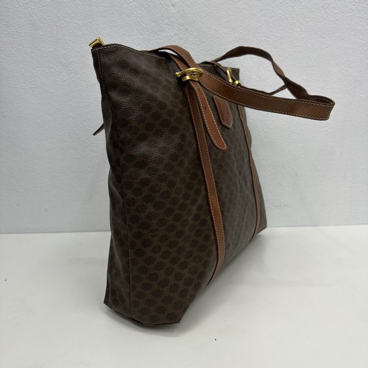 Celine ‼️YES‼️ AUTHENTIC CELINE MACADAM LARGE TOTE BAG Size ONE SIZE - 4 Thumbnail