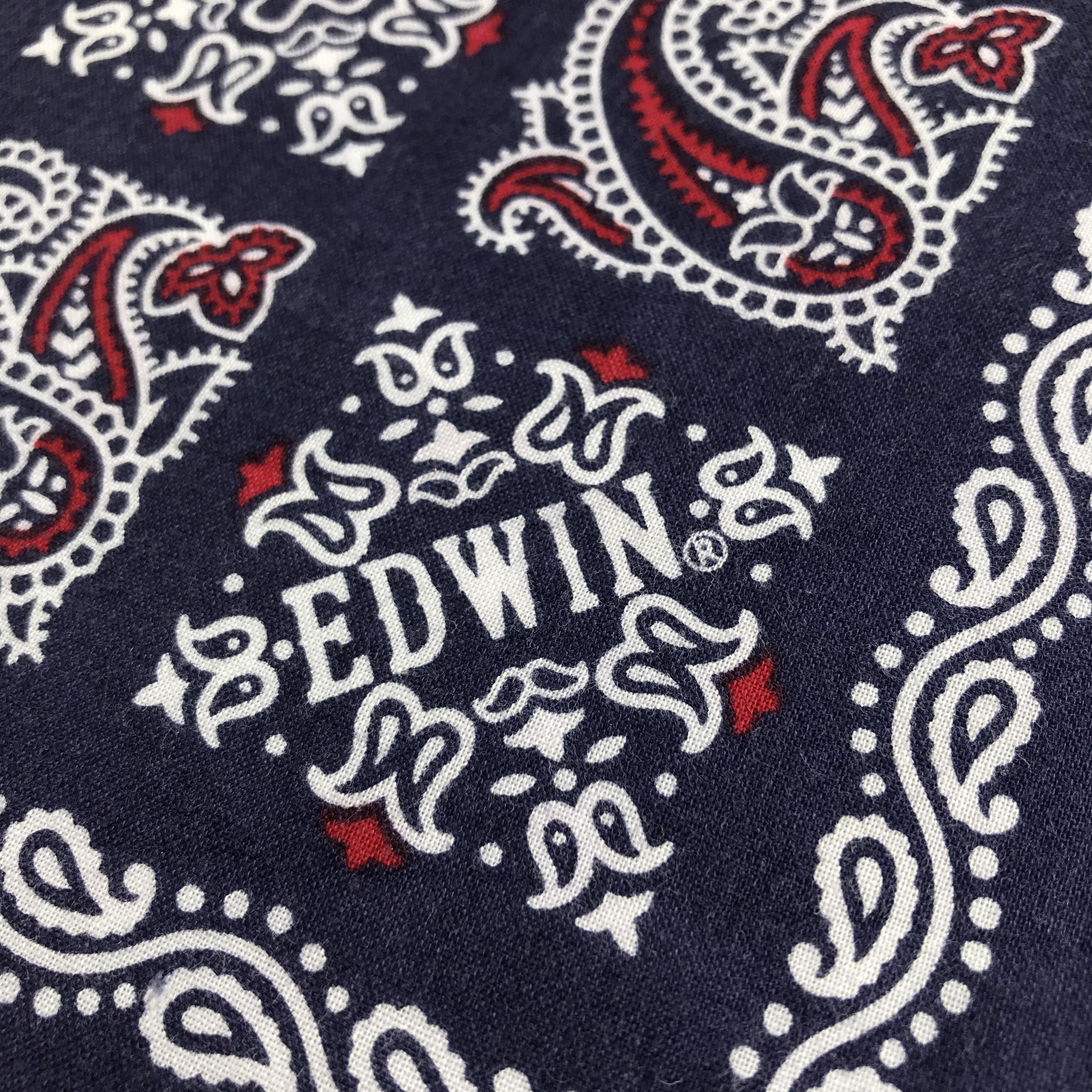 Edwin Edwin Paisley Handkerchief Neckerchief Bandana H1251 Size ONE SIZE - 2 Thumbnail