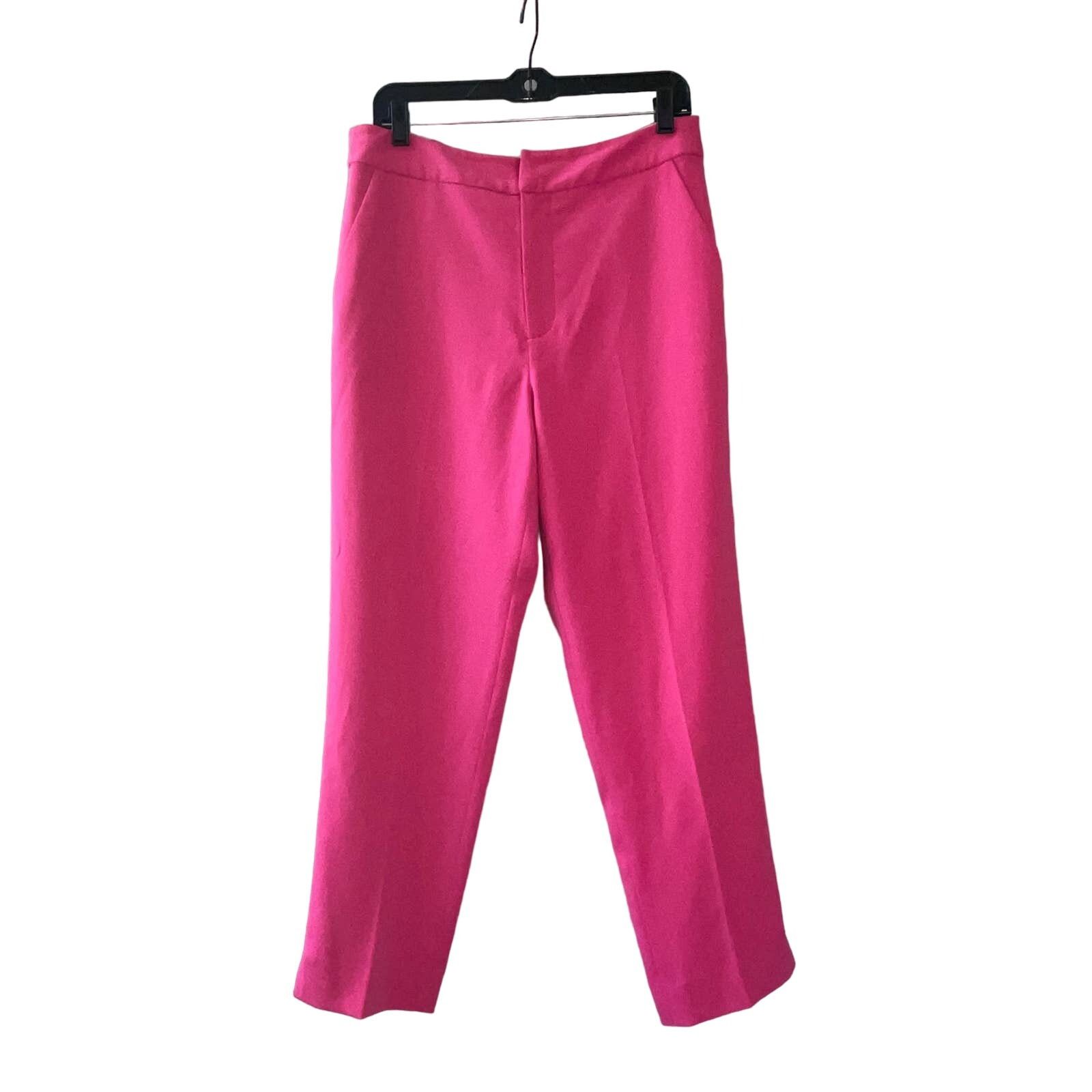 Other Jay Godfrey Barbie Pink Hi Waist Tapered Crop Trousers Sz 4 Size 27" / US 4 / IT 40 - 1 Thumbnail