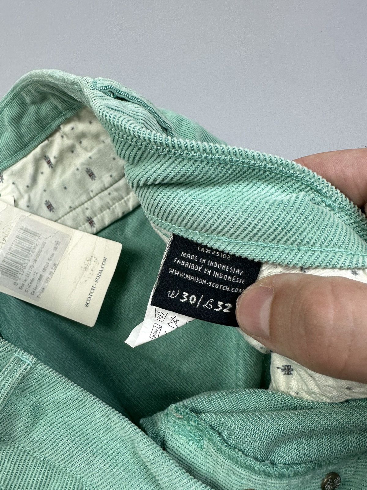 Scotch & Soda Unisex rip style corduroy chinos Scotch&Soda Size 30" / US 8 / IT 44 - 6 Thumbnail