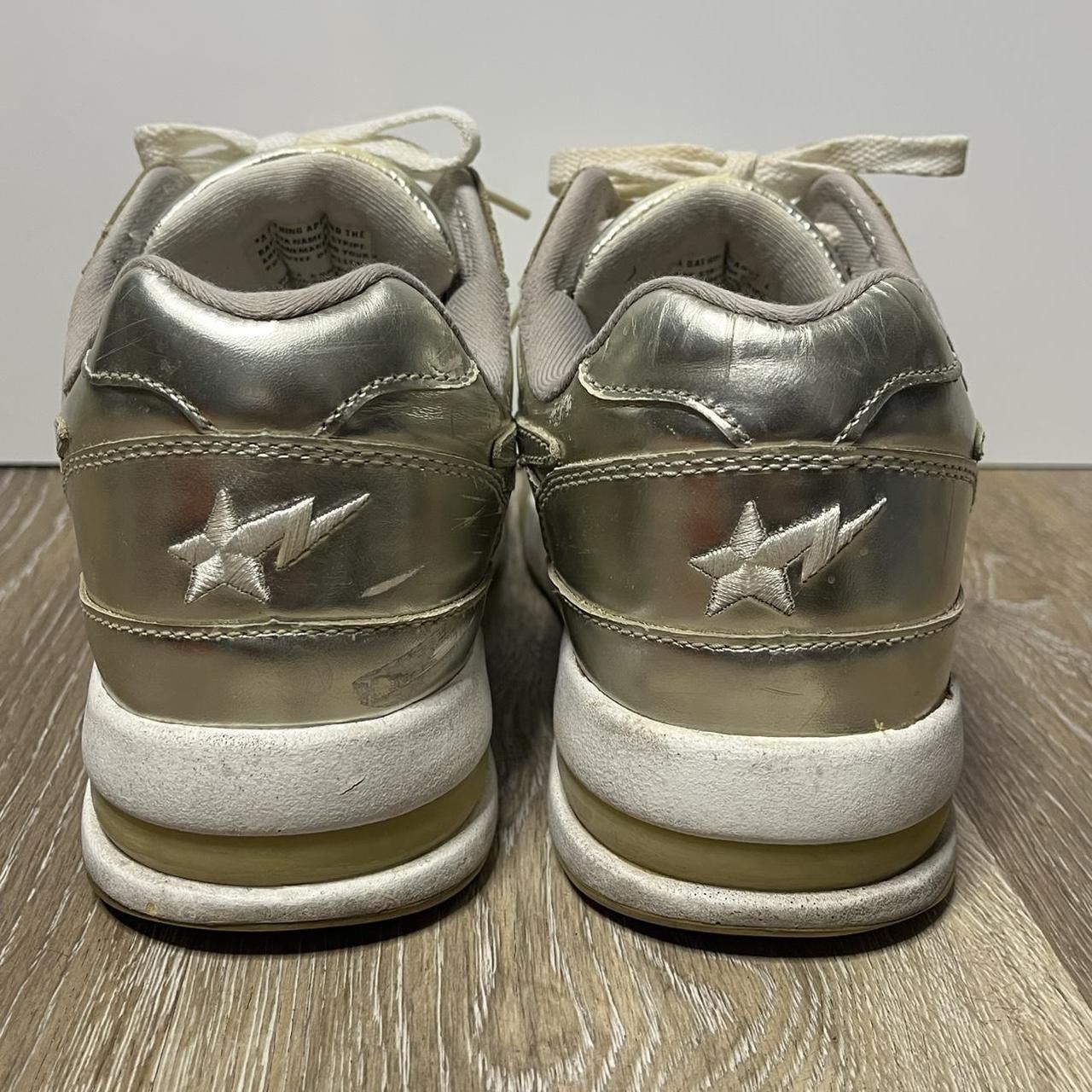 Bape y2k silver bape roadsta Size US 8.5 / EU 41-42 - 4 Thumbnail