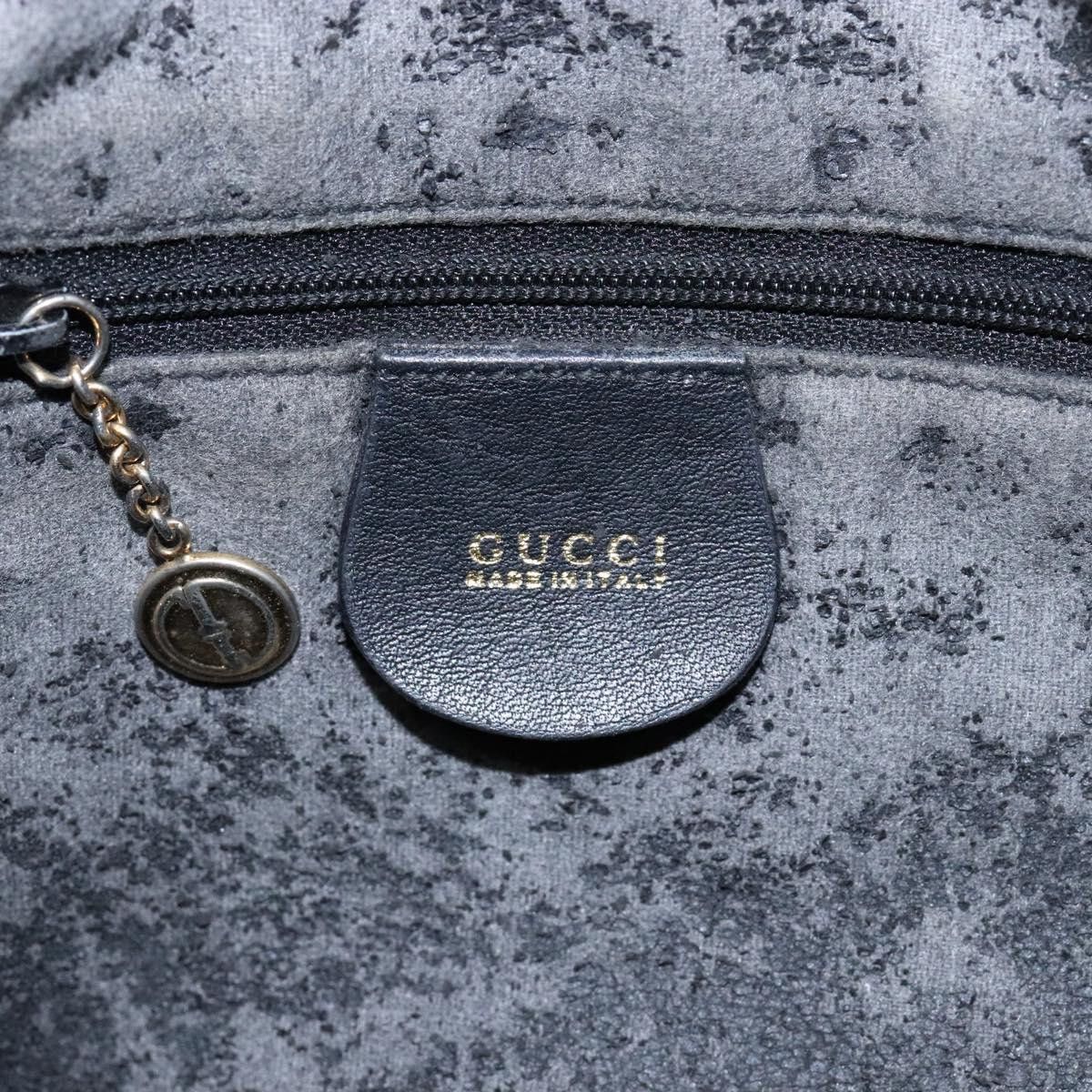 Gucci GUCCI Bamboo Hand Bag Leather Black Gold 001 1781 001 1781 Size ONE SIZE - 16 Thumbnail