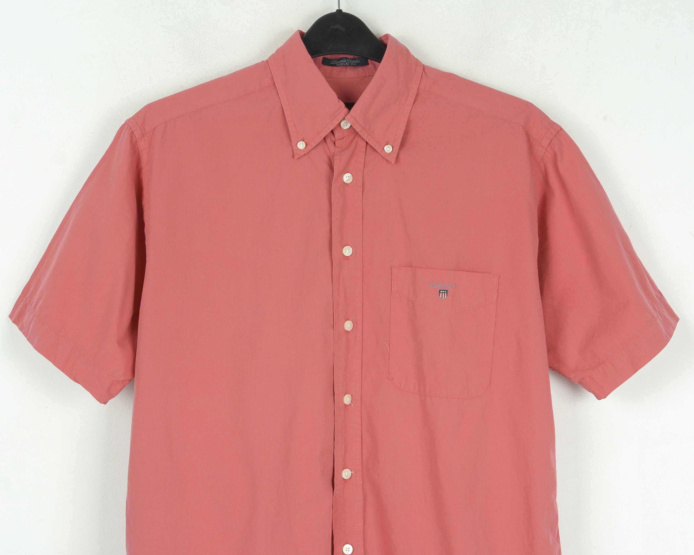 Gant × Vintage 'Phoenix Poplin' Men M Casual Shirt Button Up Short Sleeve Size US M / EU 48-50 / 2 - 6 Thumbnail