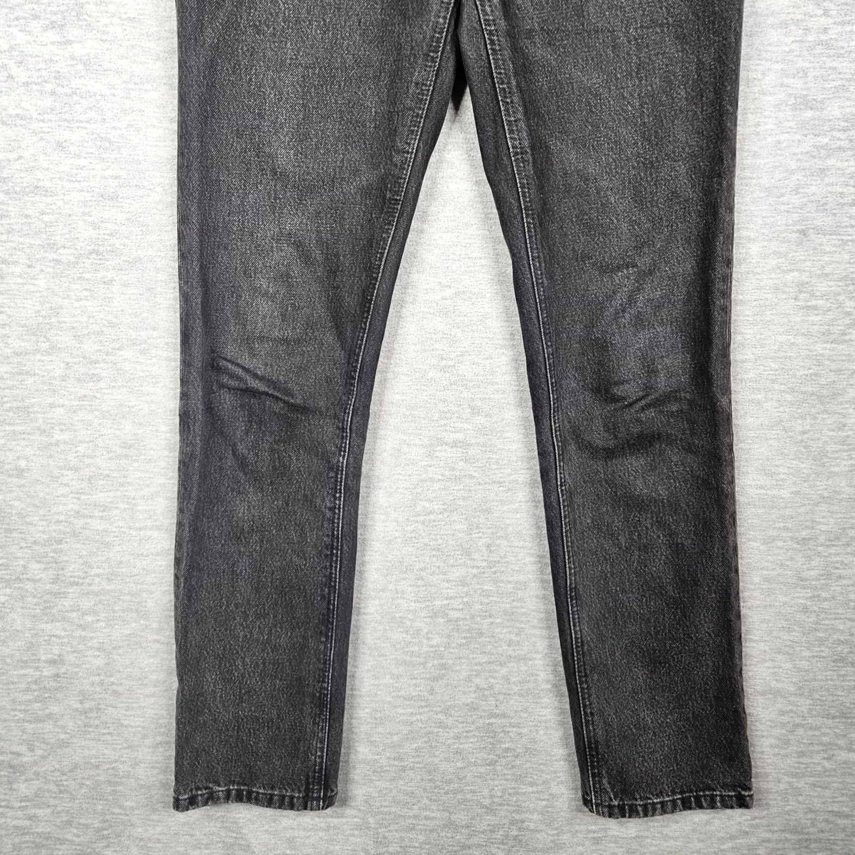 RE/DONE Re/Done Jeans Women’s Dark Wash Cotton 5-Pocket Straight Leg Size 2 Black Denim Vintage? No — Solid Brown? (No) Size 26" / US 2 / IT 38 - 4 Thumbnail