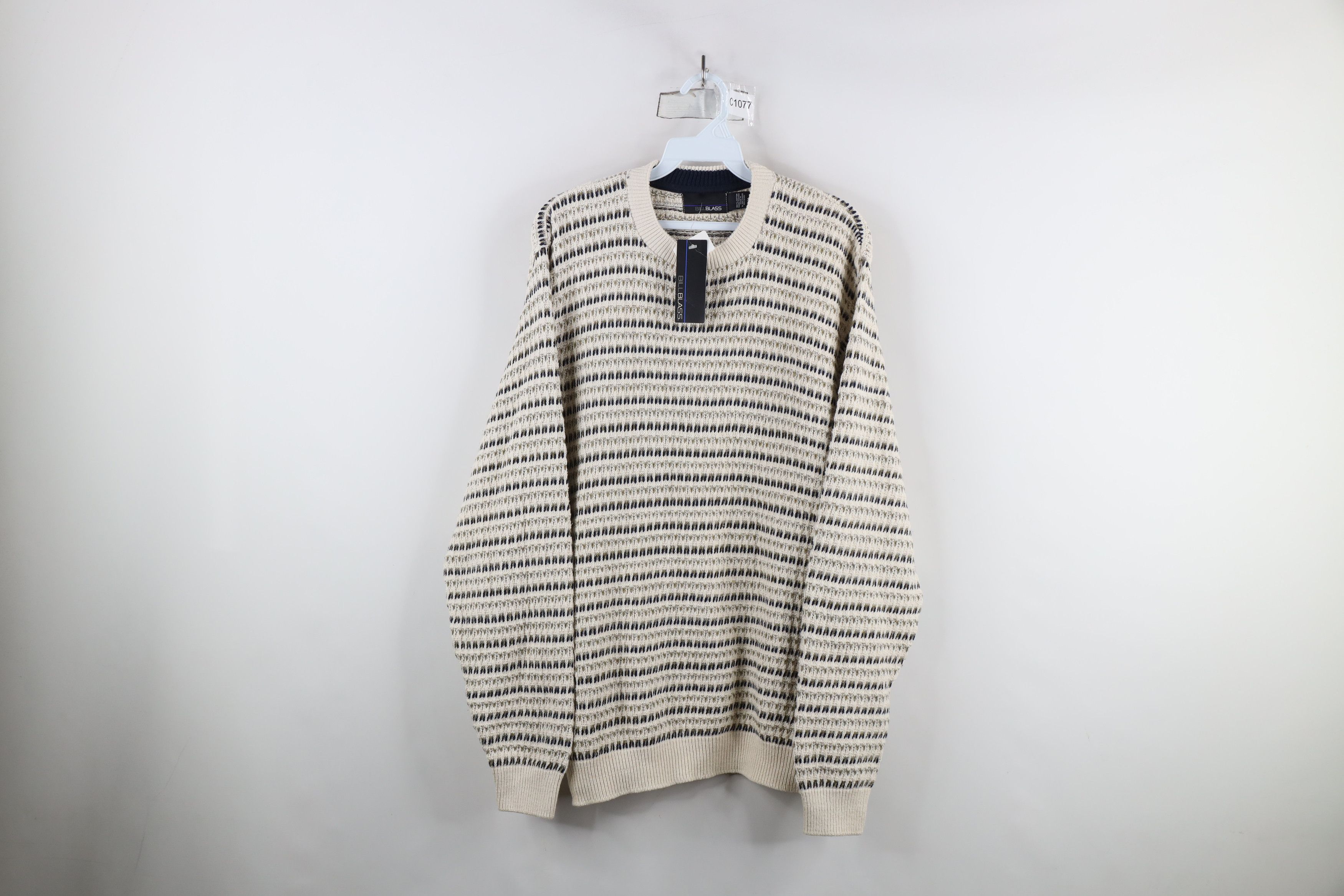 Deadstock Vintage 90s Streetwear Framed Cotton Knit Sweater