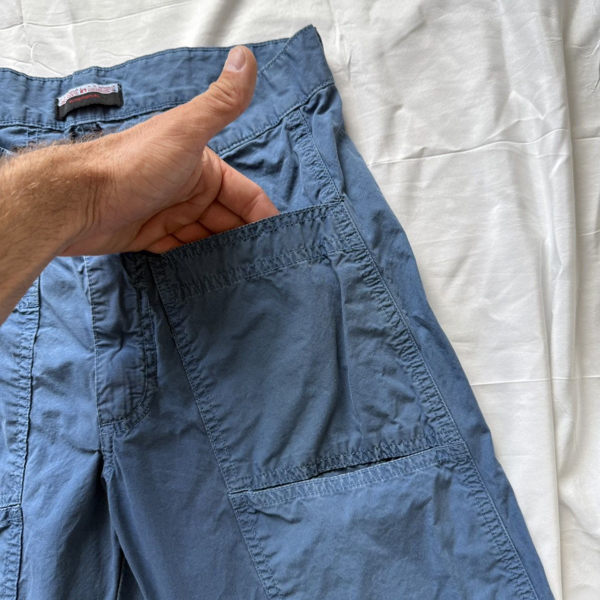Other Luck In Luck Functional Blue Cargo Pants Baggy Style Size 28 Size US 28 / EU 44 - 7 Thumbnail