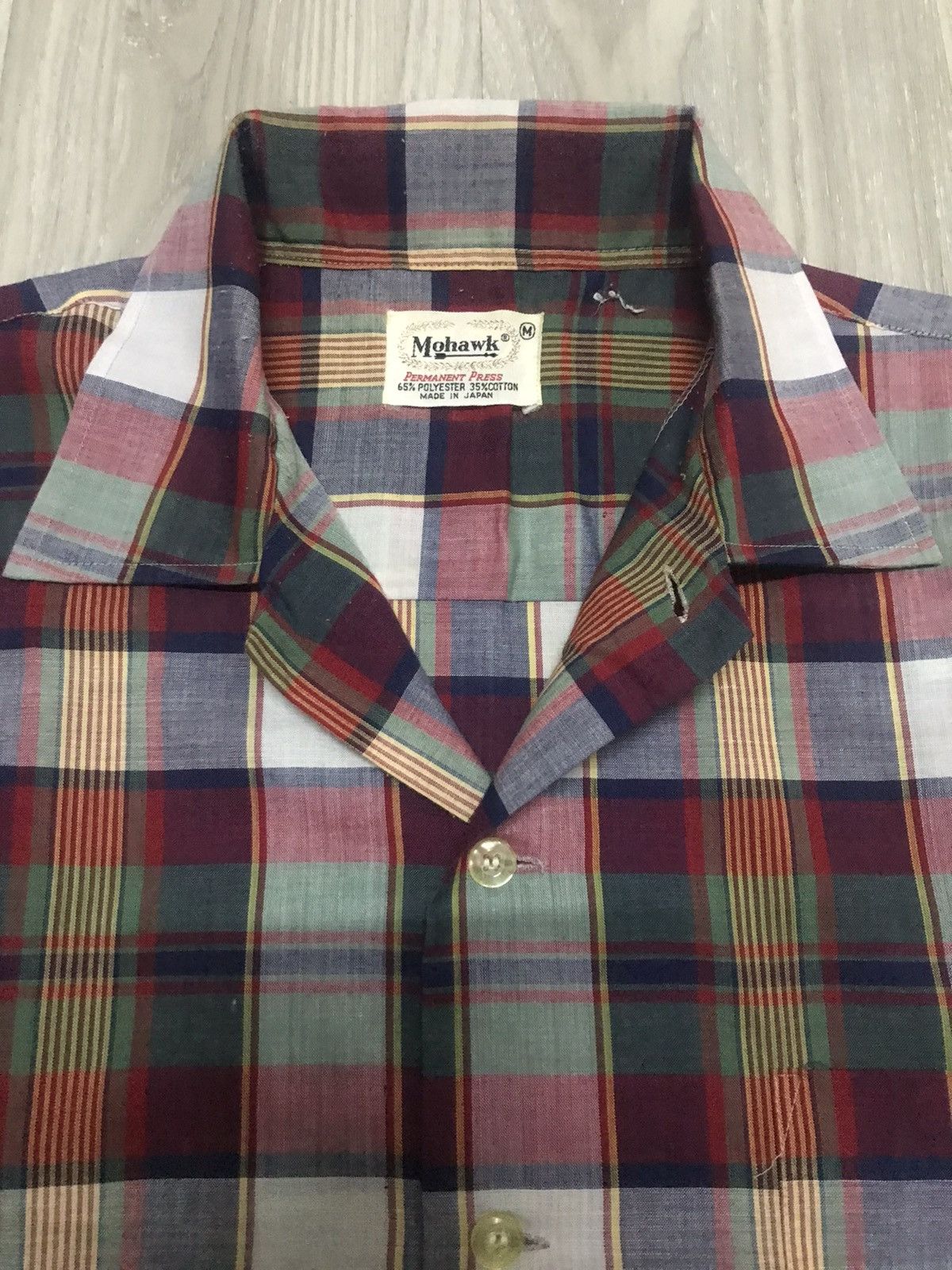 Vintage Vintage MOHAWK Polycotton Open Collar Shirt Size US M / EU 48-50 / 2 - 4 Thumbnail