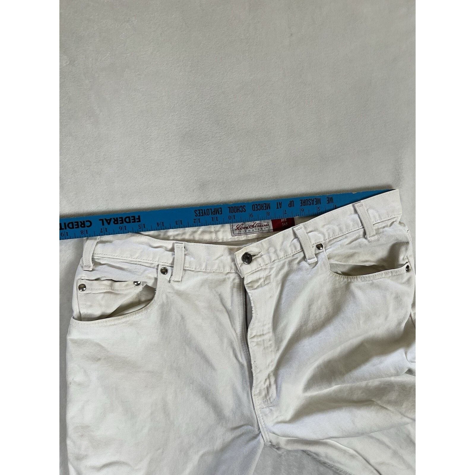 Levi's Vintage Levi’s 545 Orange Tab White Jeans Size 36x30 Made In Size US 36 / EU 52 - 7 Thumbnail
