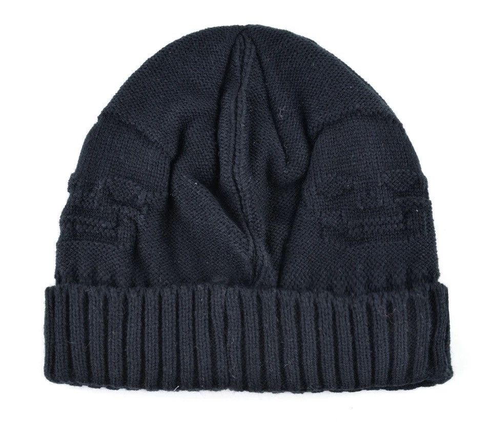 Jewelry Black Skull Beanie Cap Goth Winter Hat Furry Demon Size ONE SIZE - 3 Thumbnail