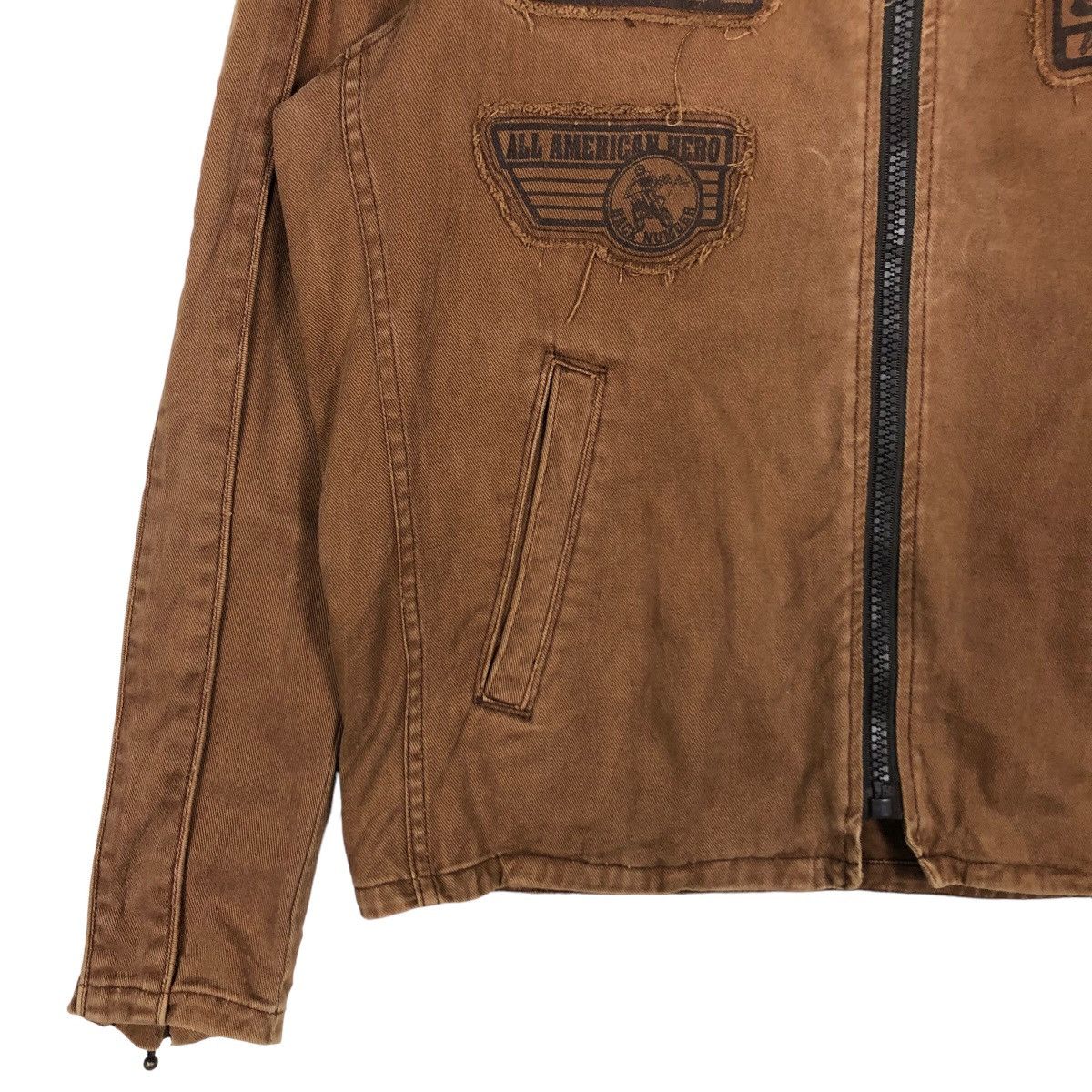 Hysteric Glamour 🔥90’s Vintage Biker Jacket Punk Design Back Number Japan Size US L / EU 52-54 / 3 - 3 Thumbnail