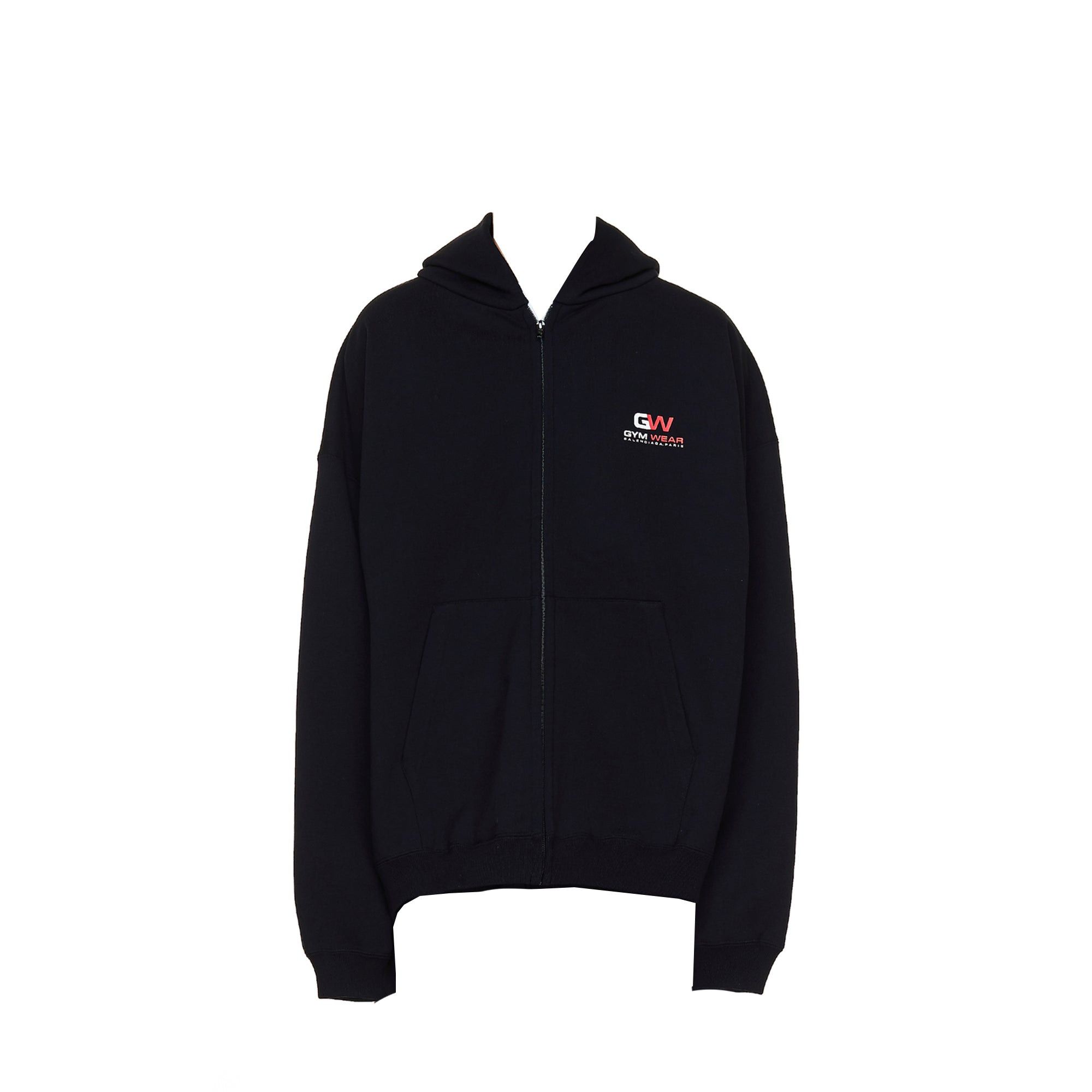 Balenciaga BALENCIAGA - GymWear Balenciaga hooded jacket in black cotton (S) Size US S / EU 44-46 / 1 - 1 Thumbnail