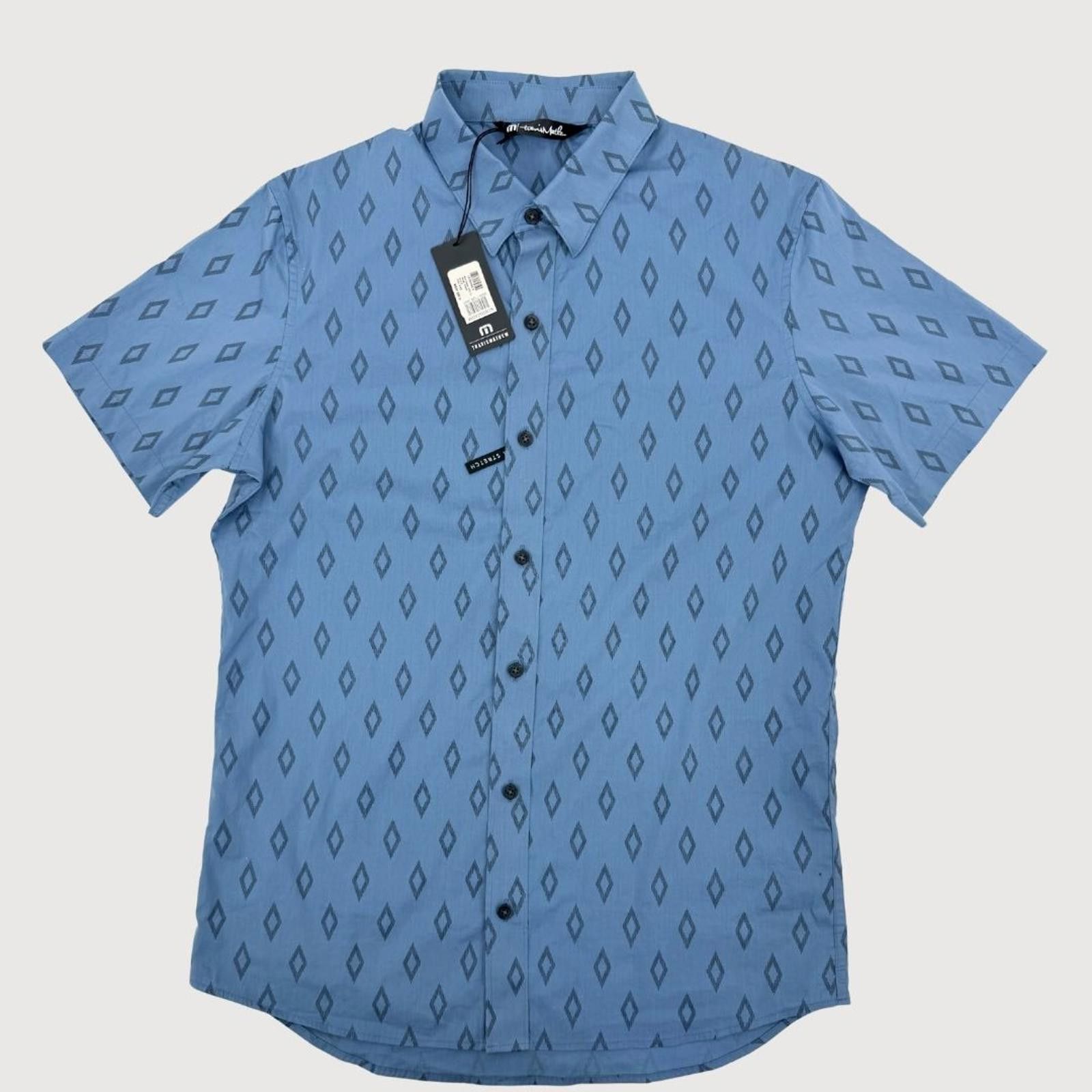 TravisMathew TravisMathew Sidetracked Button Down Shirt NWT Blue Print S Size US S / EU 44-46 / 1 - 2 Thumbnail