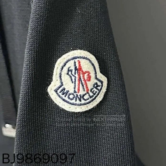 Moncler black logo zip hoodie from Moncler. Size US L / EU 52-54 / 3 - 6 Thumbnail