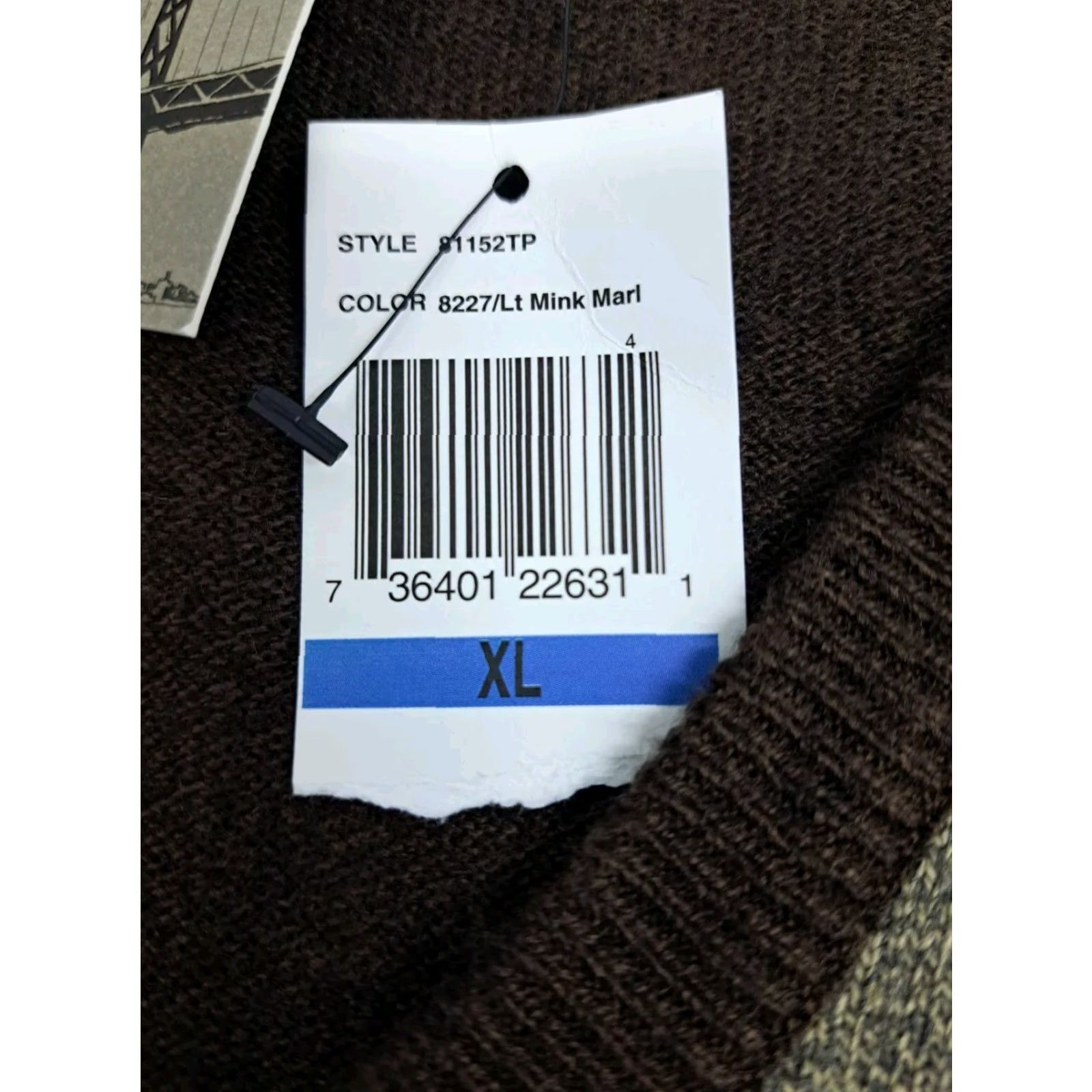 Dockers NWT Dockers Men's Brown Acrylic Extra Soft Fine Gauge Vest XL Argyle/Diamond Knit Pullover Vest Regular Mens Autumn Winter Fall Spring Name: DOCKERS Size US XL / EU 56 / 4 - 5 Thumbnail
