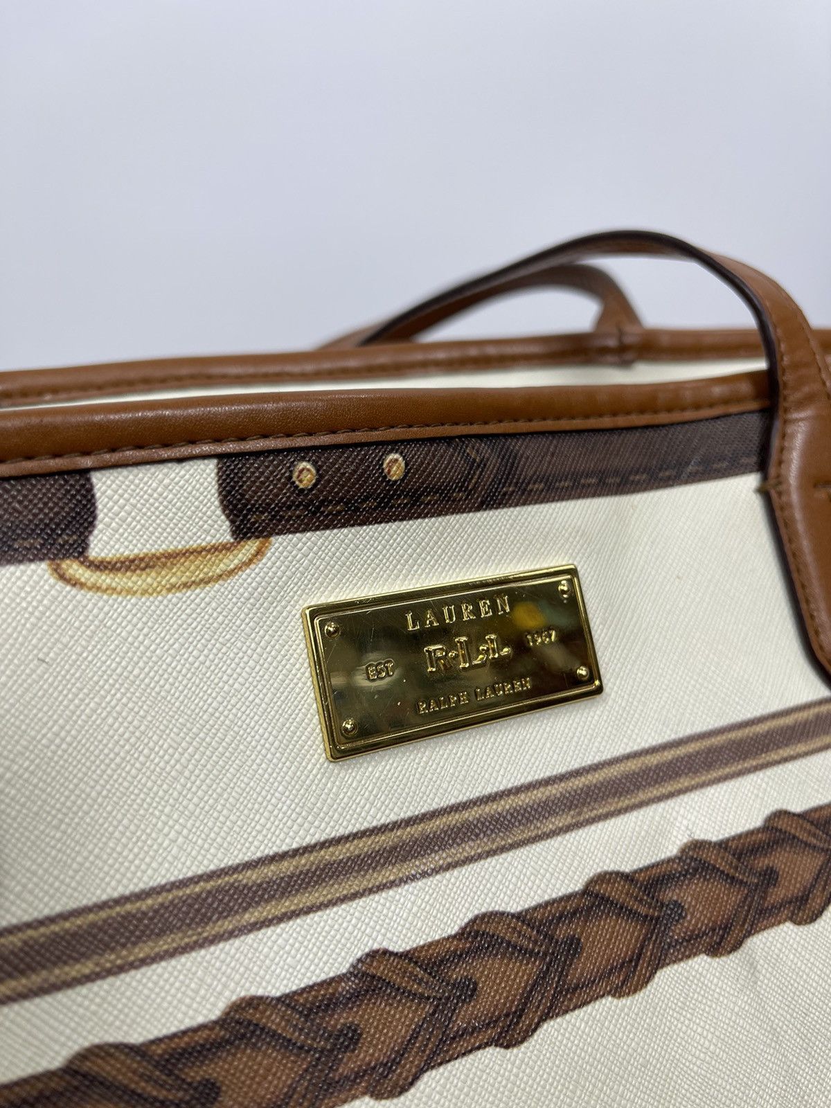 Ralph Lauren Ralph Lauren Brinkley Classic Tote Bag - Equestrian Print Size ONE SIZE - 2 Thumbnail