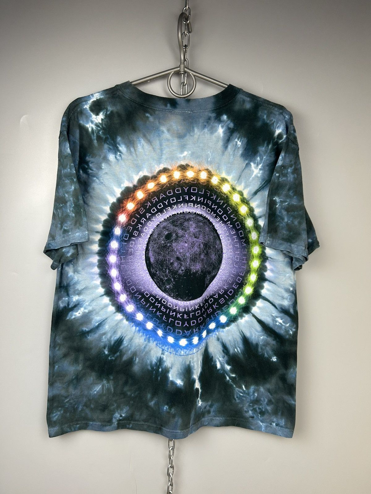 Band Tees × Liquid Blue × Vintage Vintage Pink Floyd Dark Side of The Moon Tie Dye T shirt Size US M / EU 48-50 / 2 - 8 Thumbnail