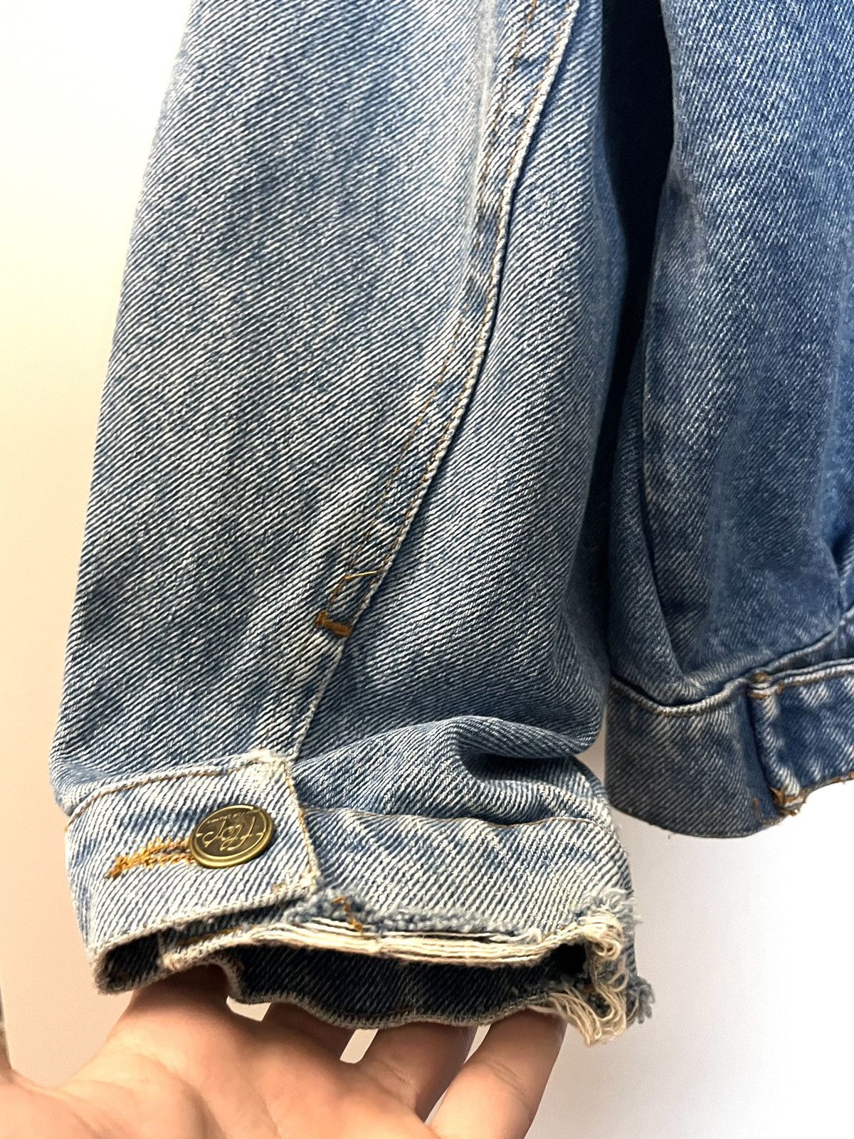 Vintage 🔥VINTAGE 1990S DENIM JACKET MADE IN ITALY Size US L / EU 52-54 / 3 - 7 Thumbnail