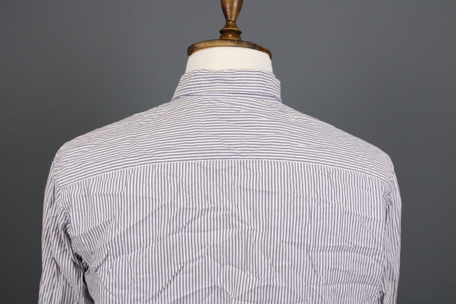 Designer Hackett London Slim Fit Blue Button Down Shirt Size L Size US L / EU 52-54 / 3 - 12 Thumbnail
