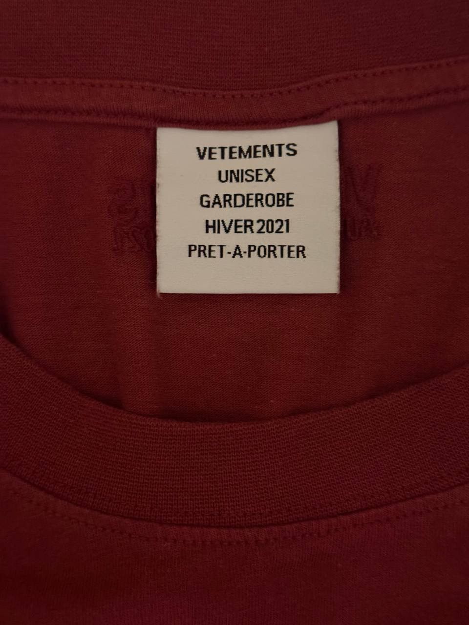 Vetements T-Shirt Vetements Size US L / EU 52-54 / 3 - 4 Thumbnail