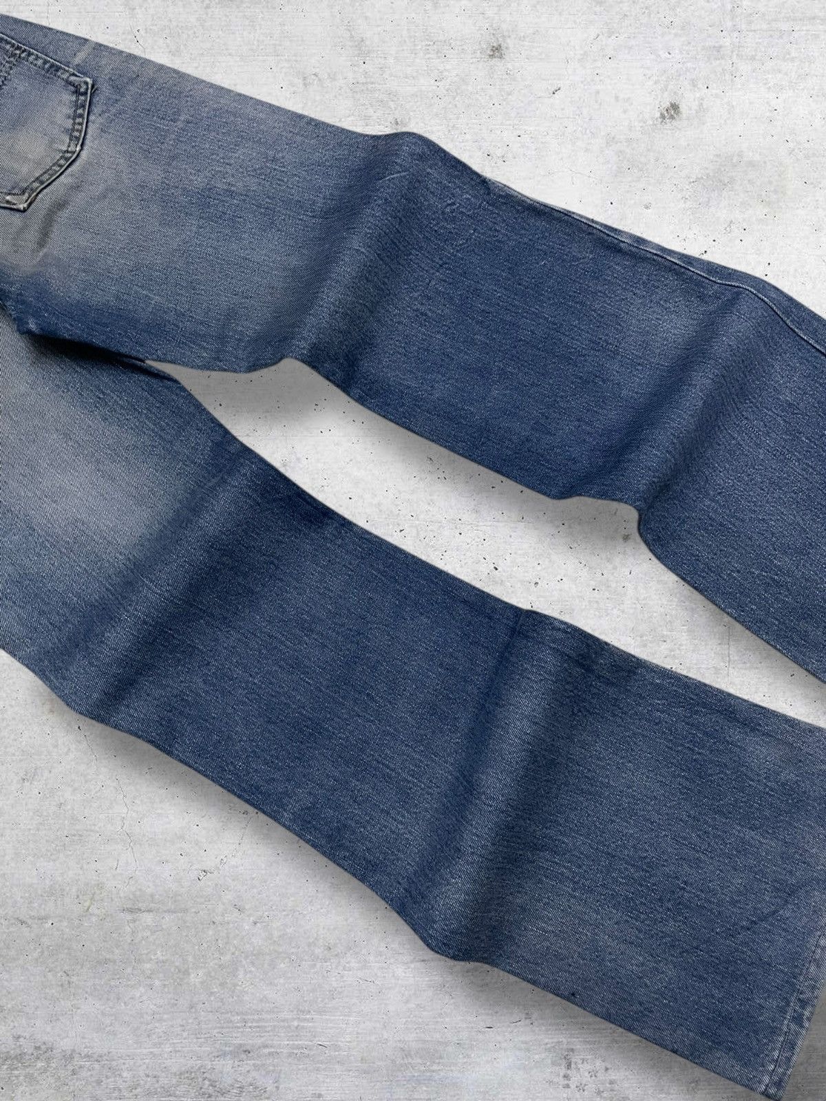 Big John VINTAGE 80S BIG JOHN DESIGNER FLARED CUT DISTRESSED DENIM Size US 28 / EU 44 - 12 Thumbnail