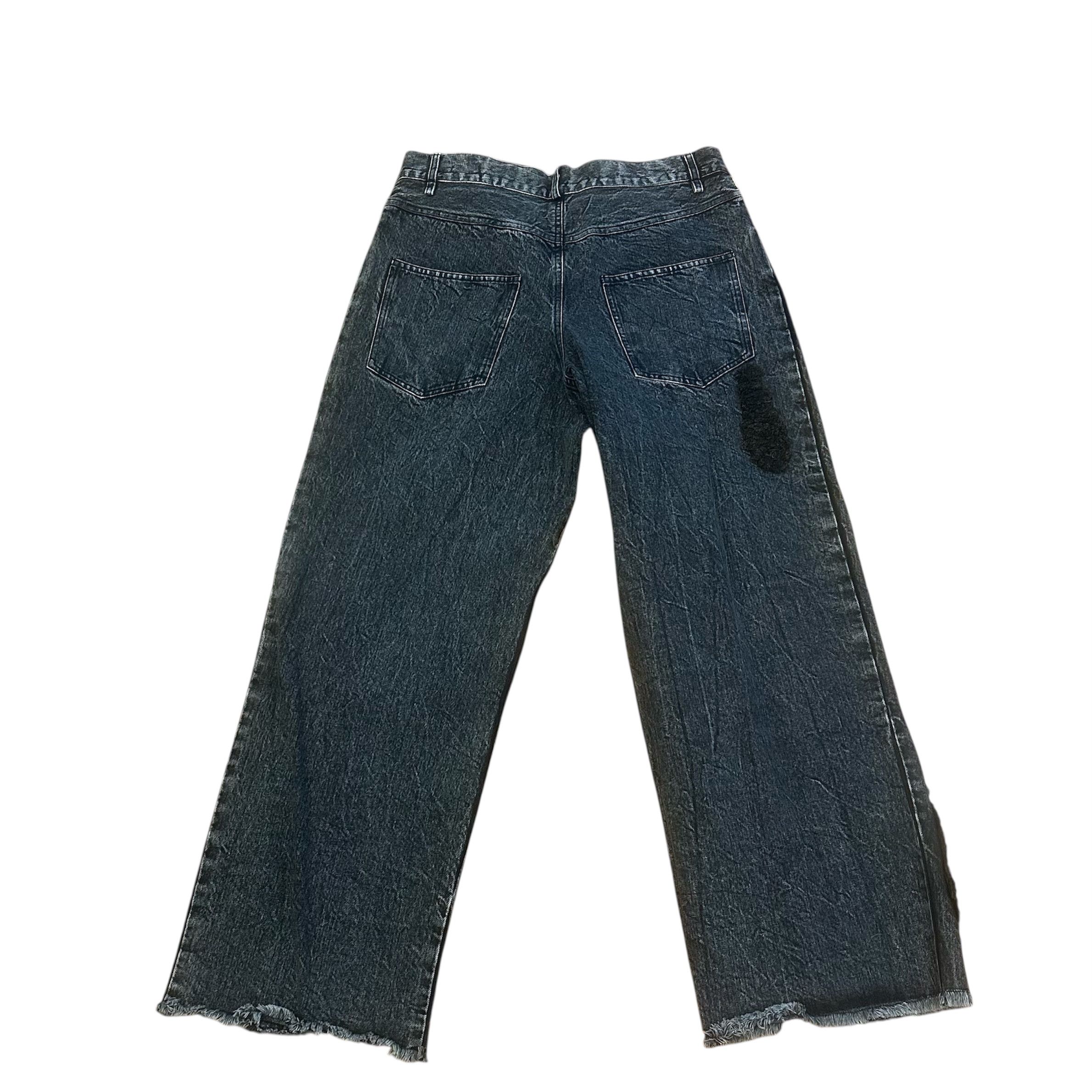 Song For The Mute Song For The Mute Acid Wash Denim Black Boyfriend Jeans Size US 34 / EU 50 - 2 Thumbnail