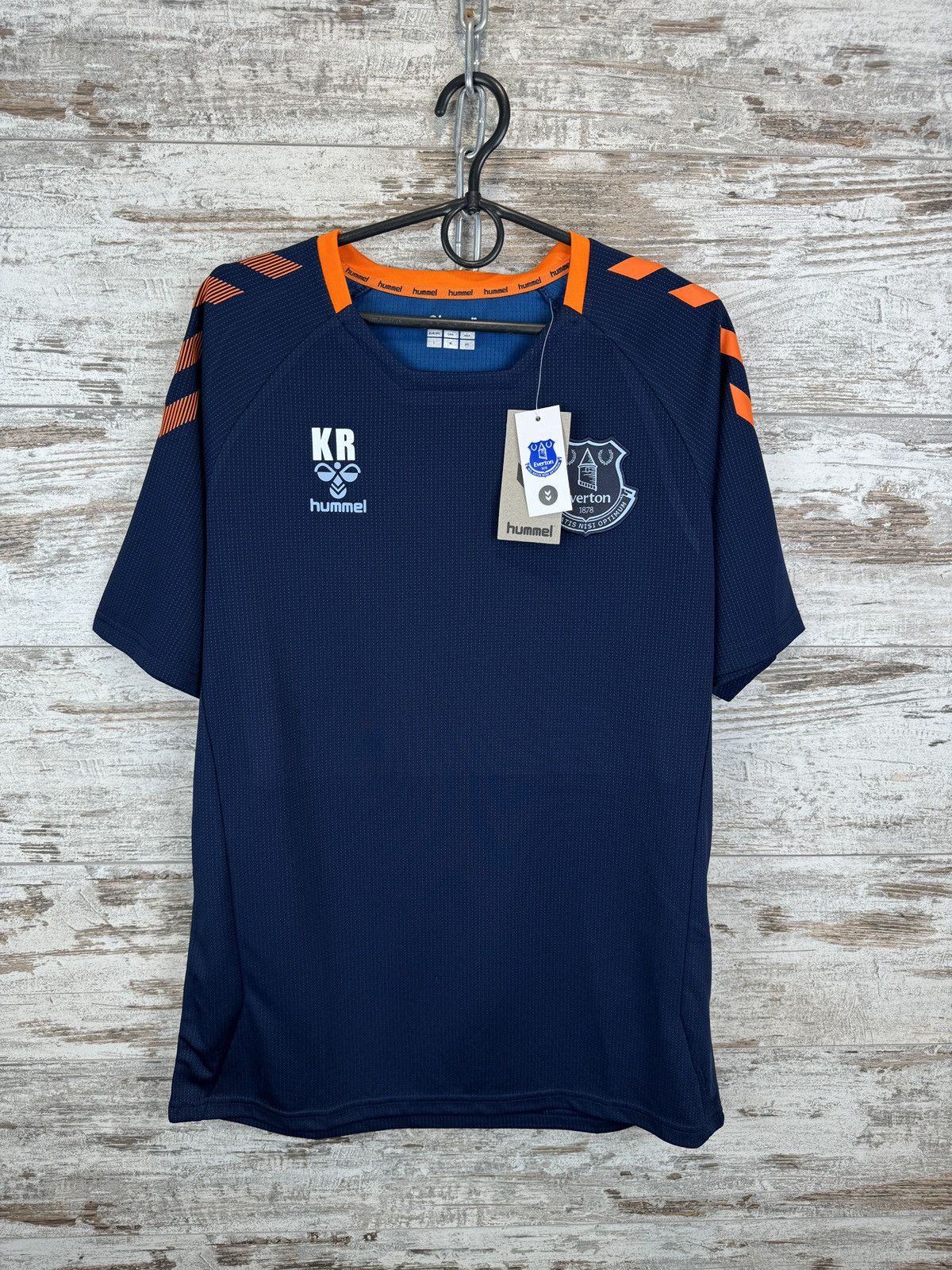 Hummel Mens Hummel Everton FC T-shirt soccer jersey home away Size US L / EU 52-54 / 3 - 2 Thumbnail