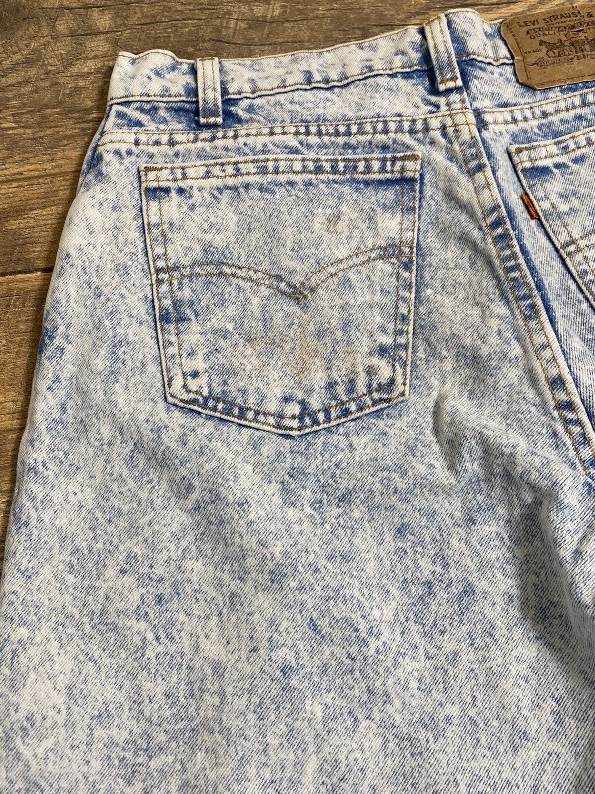 Levi's VINTAGE 80s LEVIS 550 ORANGE TAB ACID WASH JEANS MADE IN USA Size US 36 / EU 52 - 2 Thumbnail