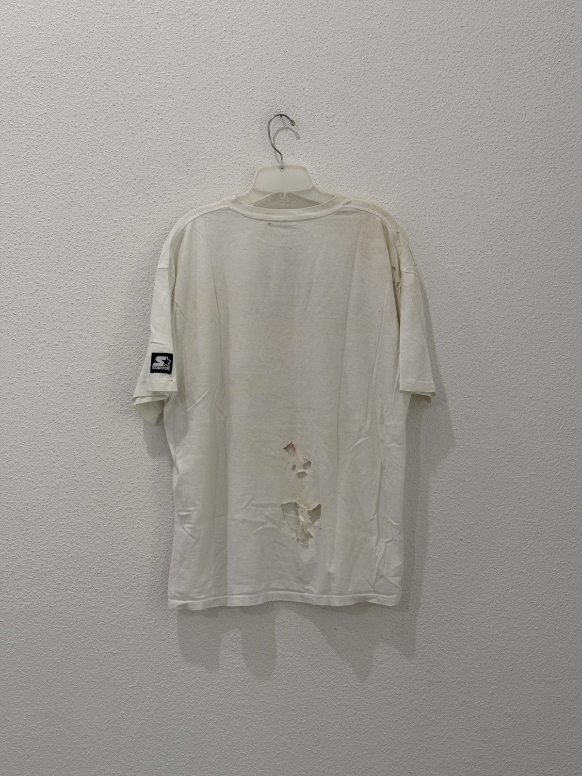Starter Vtg 90s NBA Finals Houston Rockets Champs Distressed Trashed Size US XL / EU 56 / 4 - 3 Thumbnail
