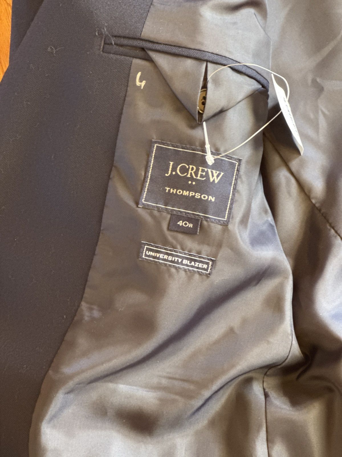 J.Crew Thompson University Blazer NWT $398 Size 40R - 4 Thumbnail