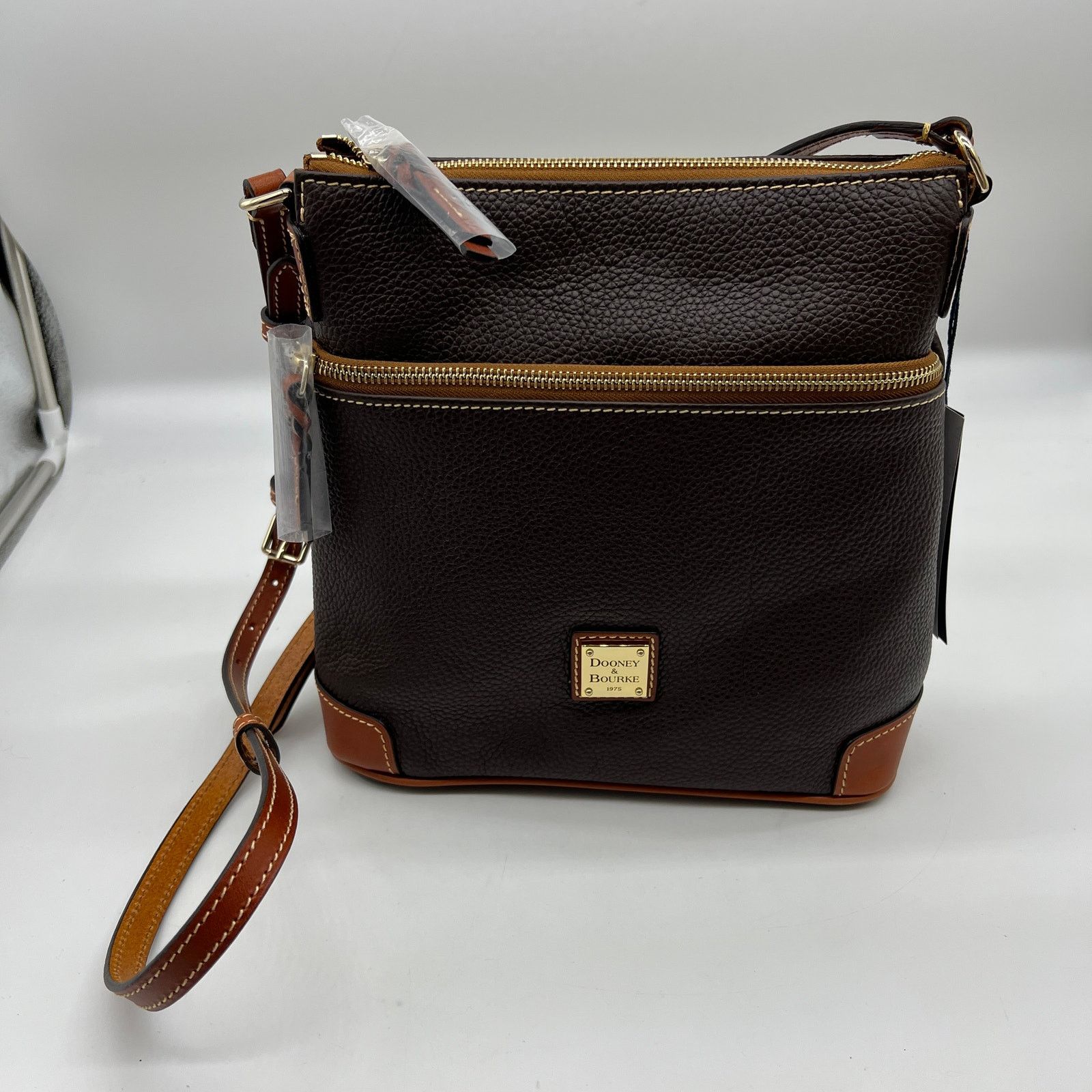 Dooney & Bourke Dooney & Bourke Pebble Leather Crossbody Purse Brown T'moro Size ONE SIZE - 3 Thumbnail